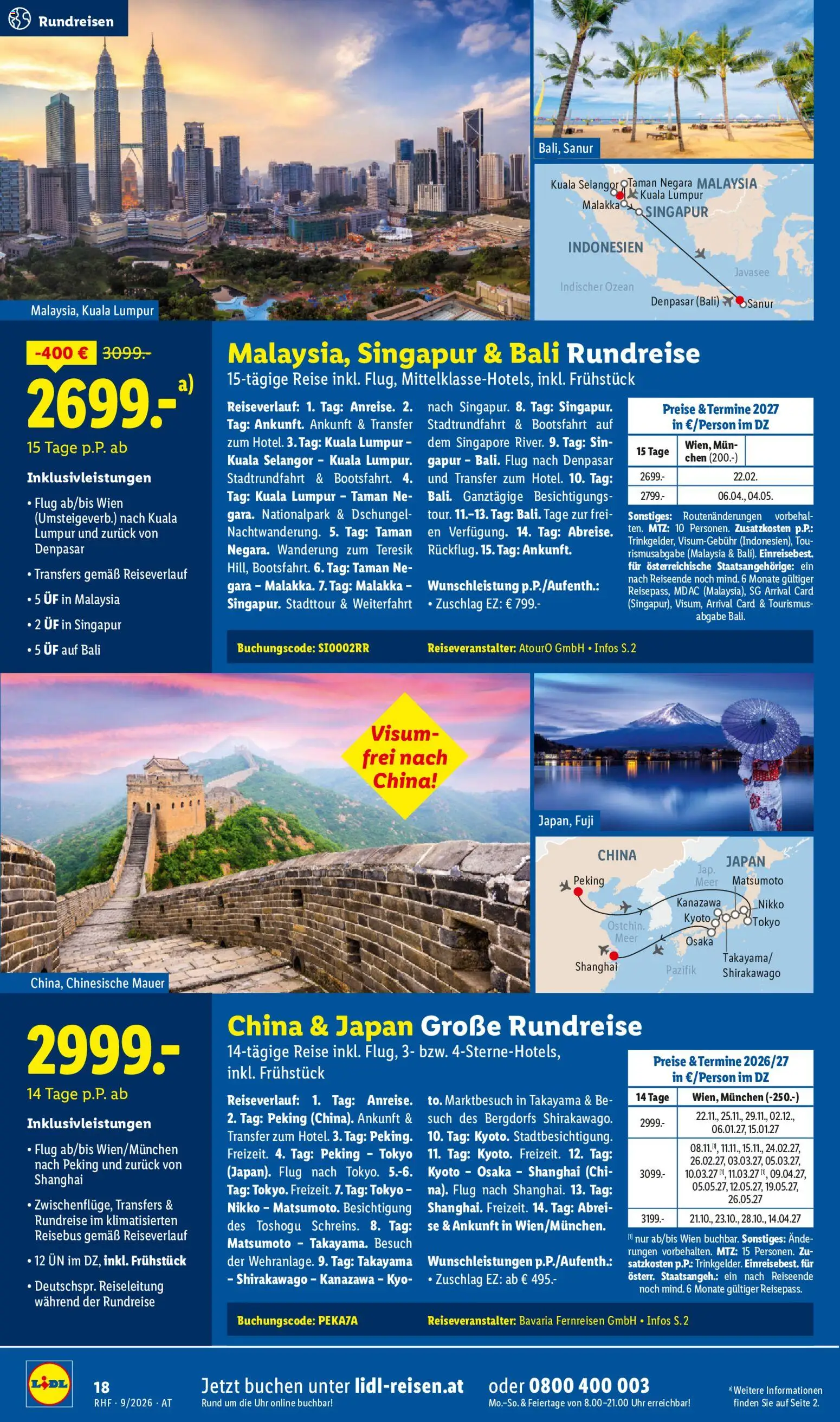 Lidl September Reise - Highlights gültig ab 31.08.2026 | Seite: 18 | Produkte: Uhr