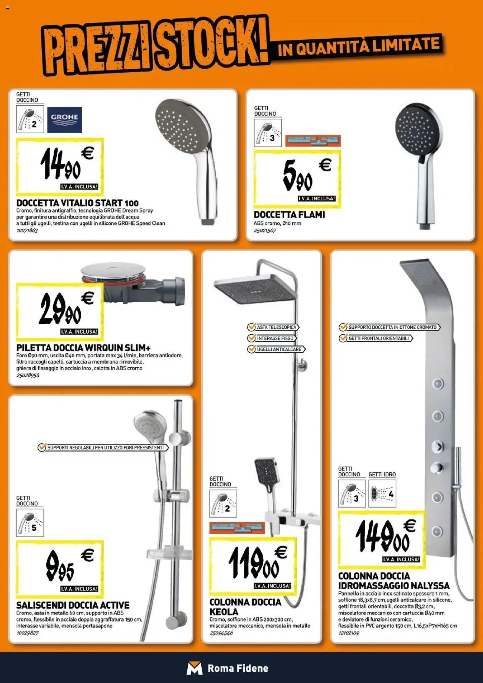 Volantino TECNOMAT del 30/07/2026 | Pagina: 3 | Prodotti: Anticalcare, Silicone, Mensola, Doccia