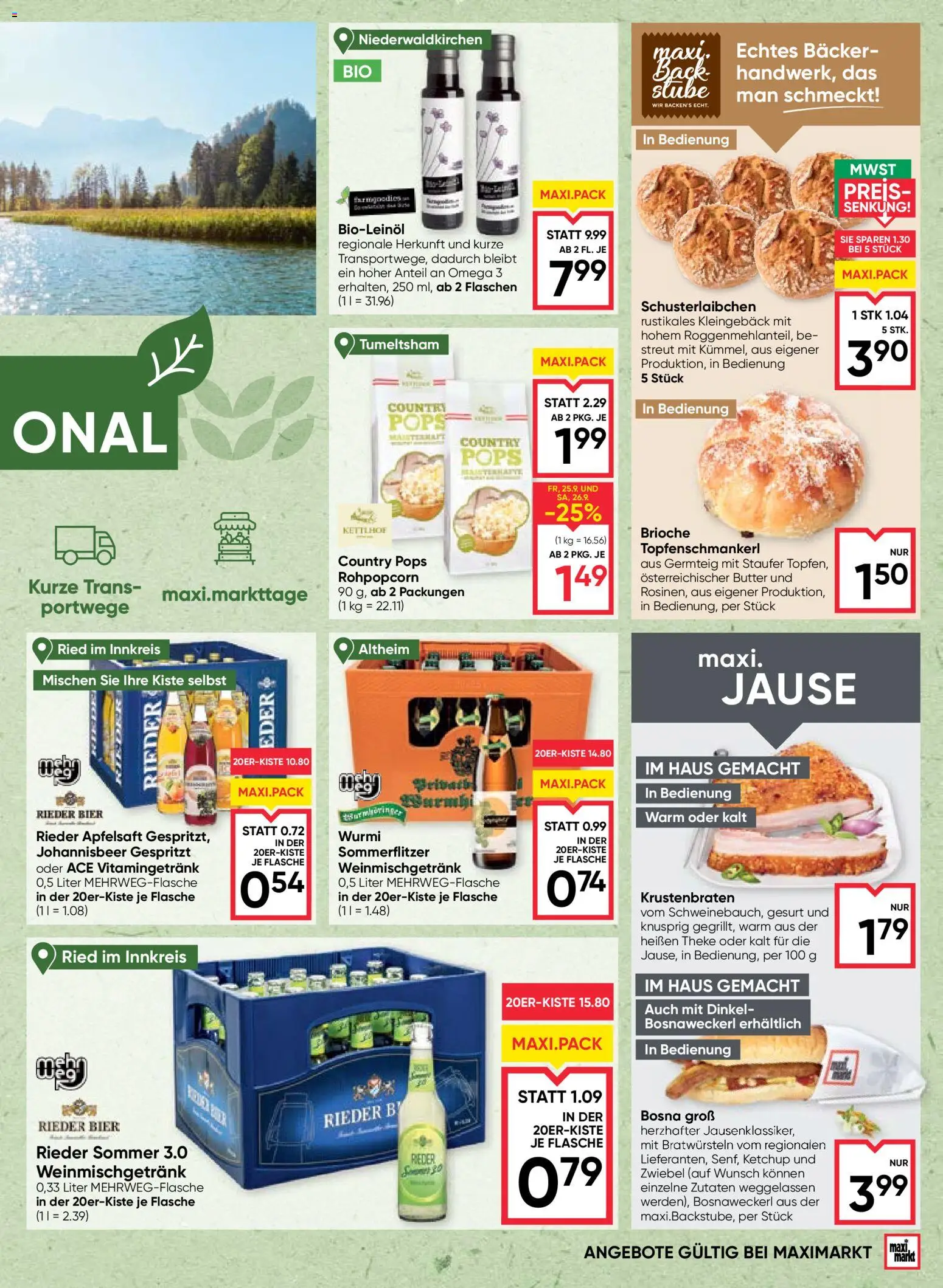 Maximarkt Flugblatt gültig ab 24.09.2026 | Seite: 9 | Produkte: Ketchup, Butter, Brioche, Bier