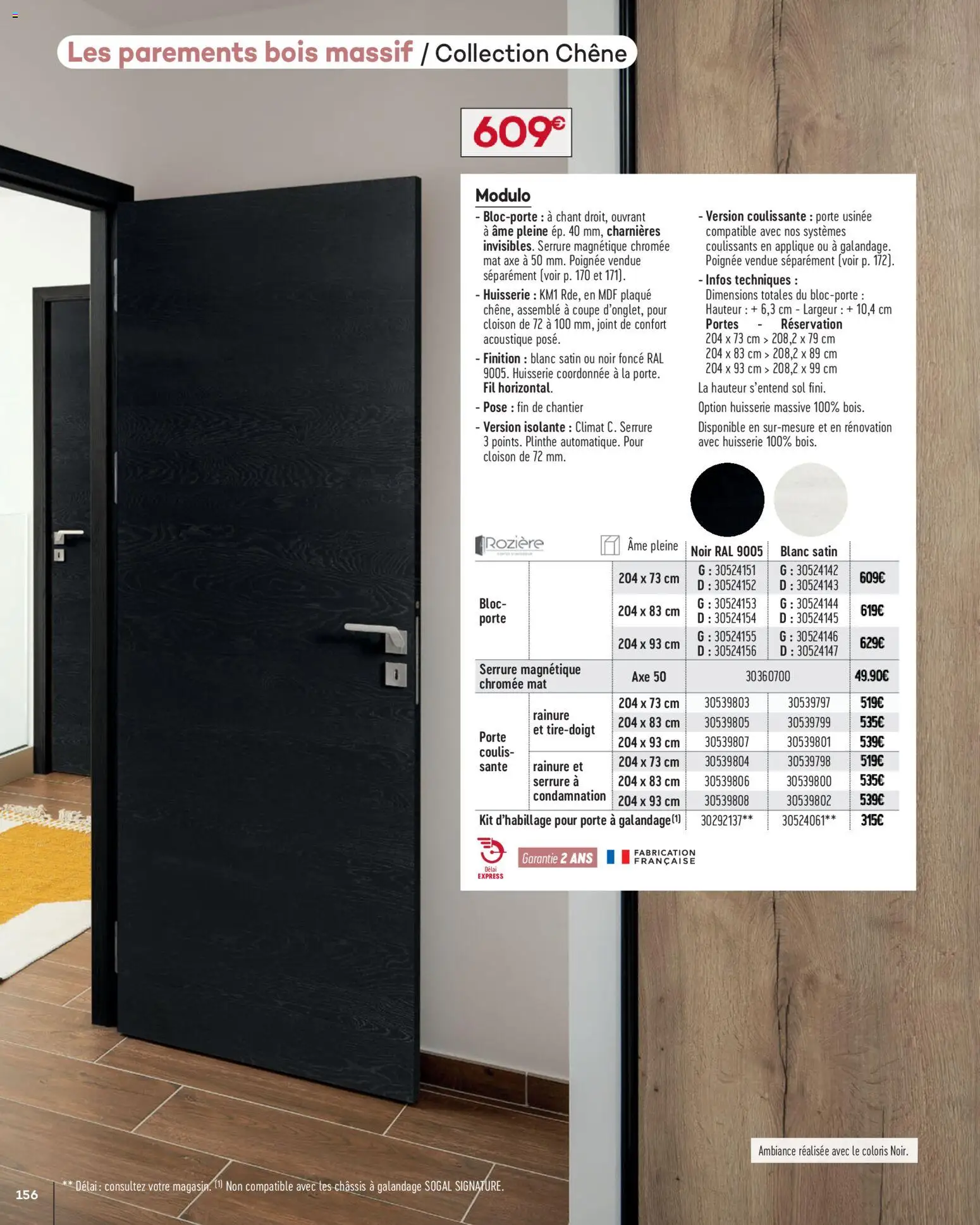 {H1} | Page: 156 | Produits: Plinthe, Porte, Portes