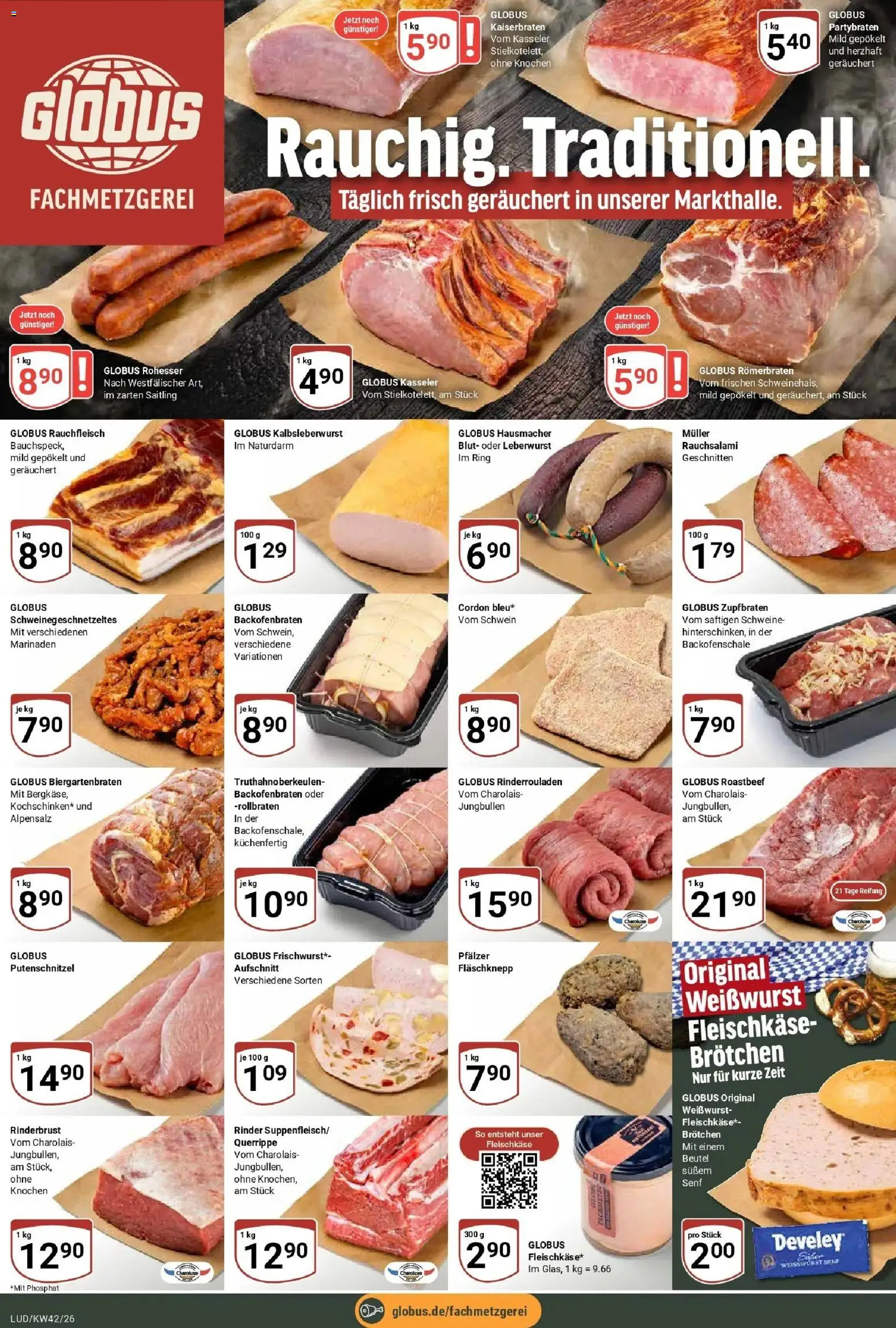 Globus Prospekt Ludwigshafen-Oggersheim (ab 12.10.2026) » Angebote online | Seite: 9 | Produkte: Rinderrouladen, Weißwurst, Roastbeef, Putenschnitzel