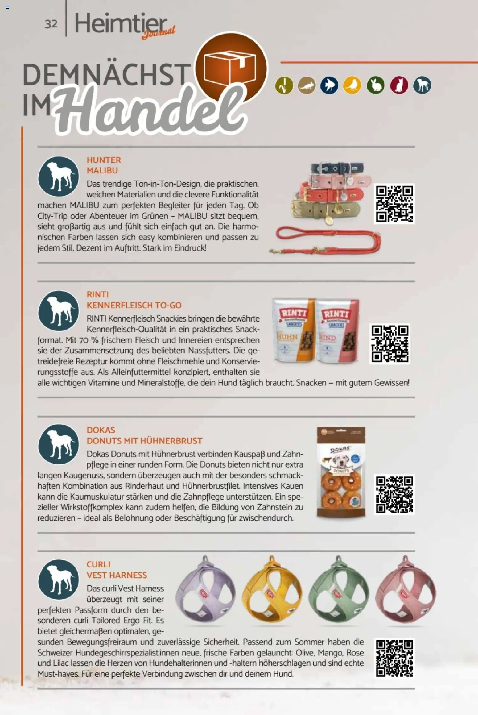 zookauf Heimtier Journal – gültig ab 01.07.2026 | Seite: 32 | Produkte: Donuts, Fleisch