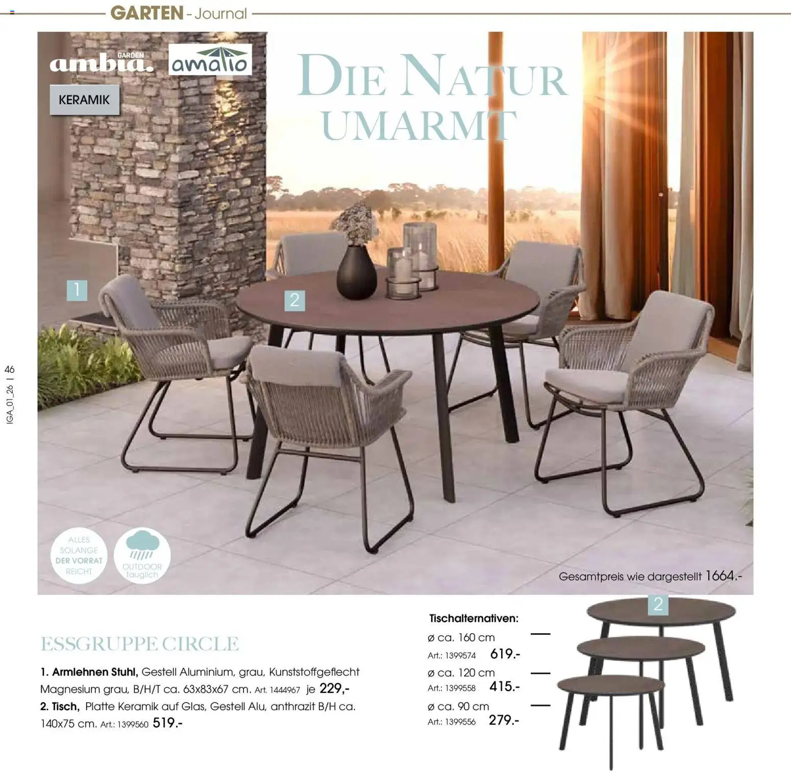Zurbrüggen Garten Unna – gültig ab 19.03.2025 | Seite: 46 | Produkte: Essgruppe