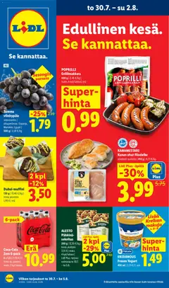 Lidl-mainoslehti voimassa 30/07/2026 alkaen