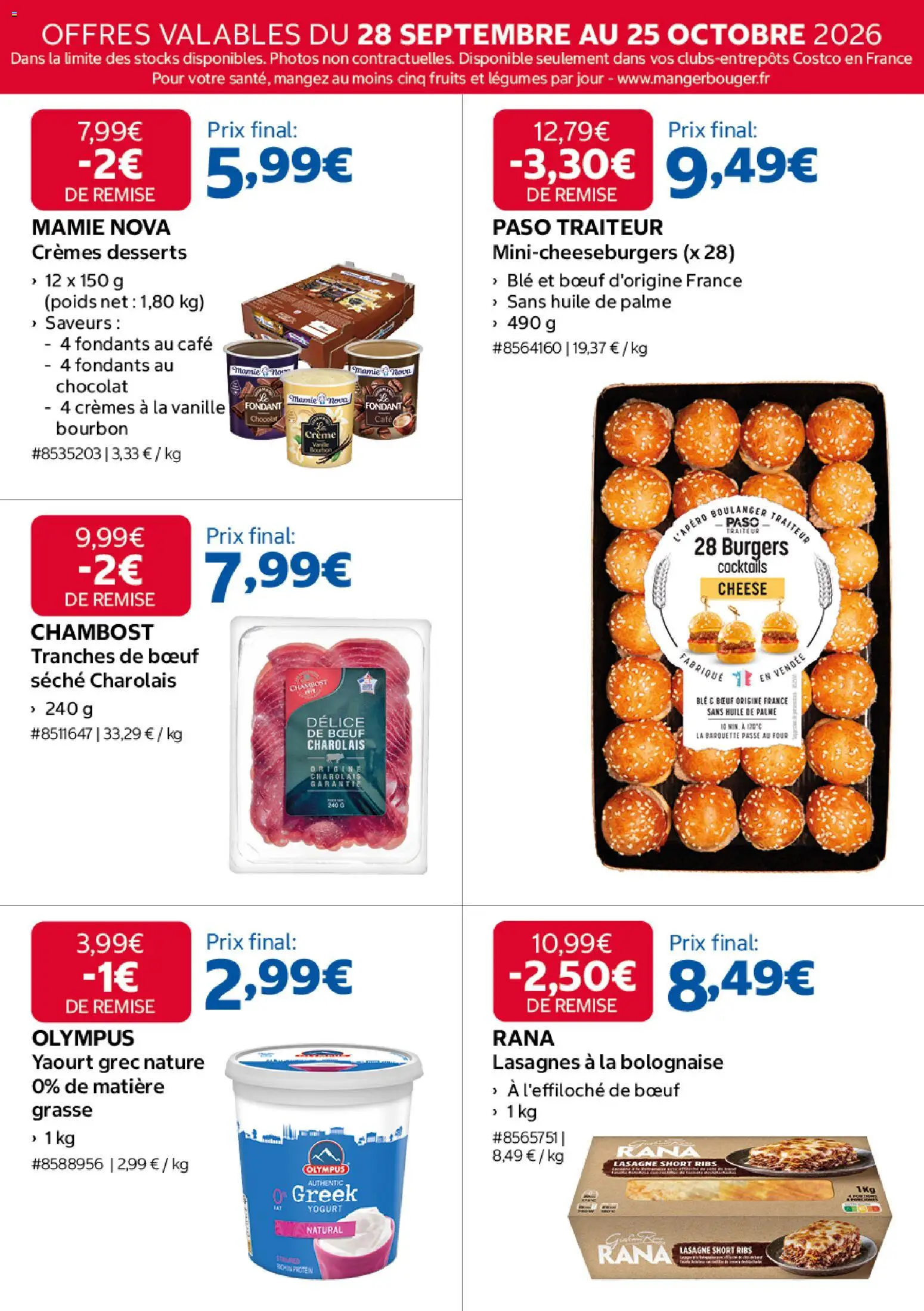{H1} | Page: 9 | Produits: Vanille, Chocolat, Ribs, Bourbon