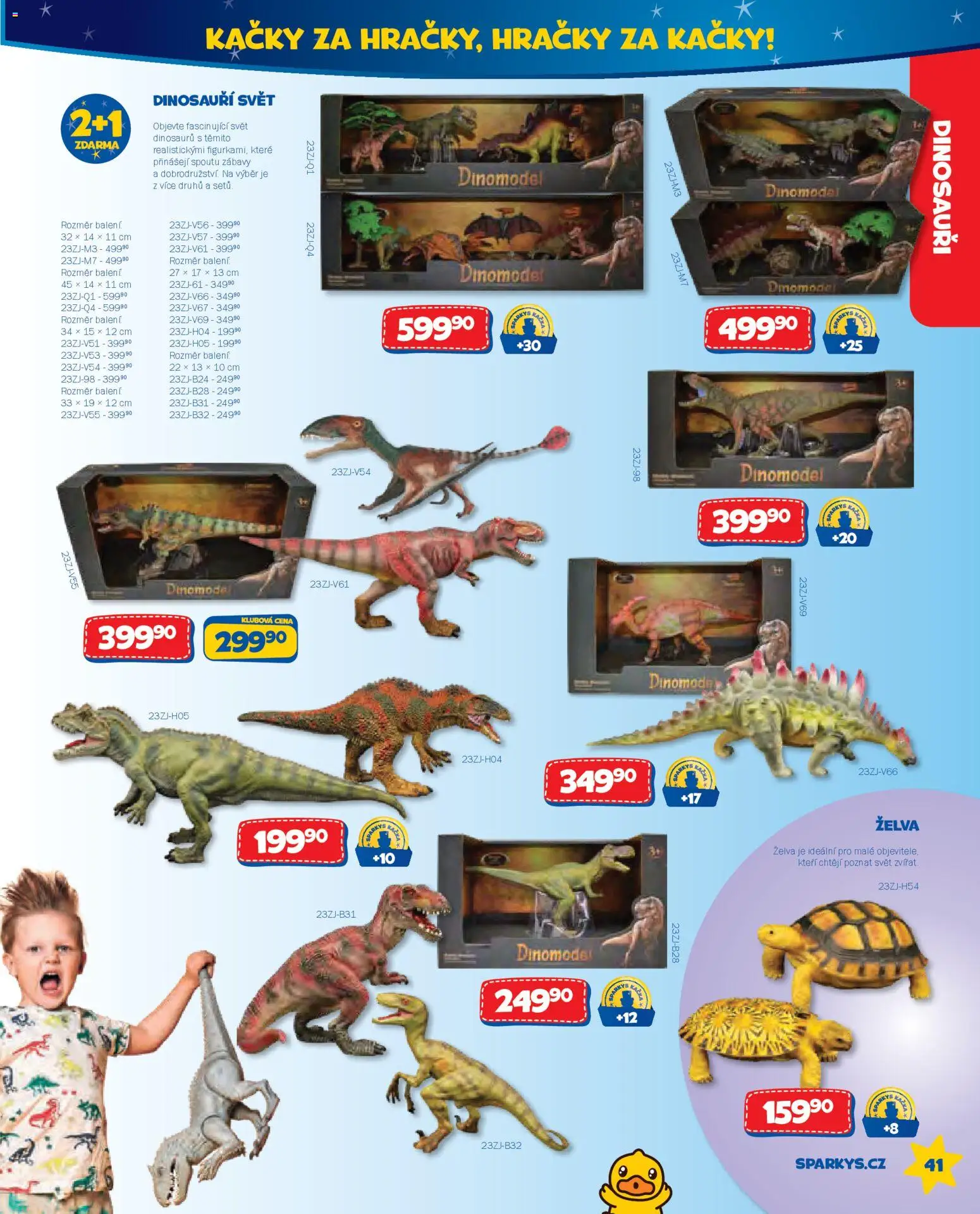 Sparkys katalog Léto 2026 od 01.05.2026 | Strana: 41 | Produkty: Dinosauři, Hračky