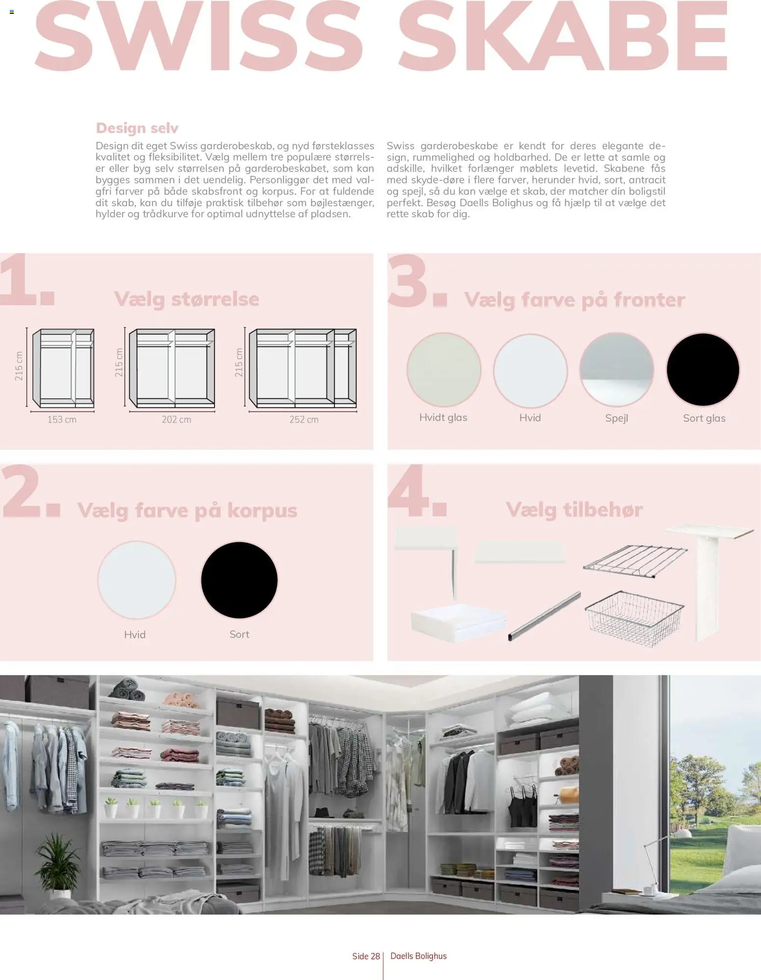 Daells Bolighus tilbudsavis – gyldig fra 10.06.2026 | Side: 28 | Produkter: Garderobeskabe, Skab, Spejl, Søm