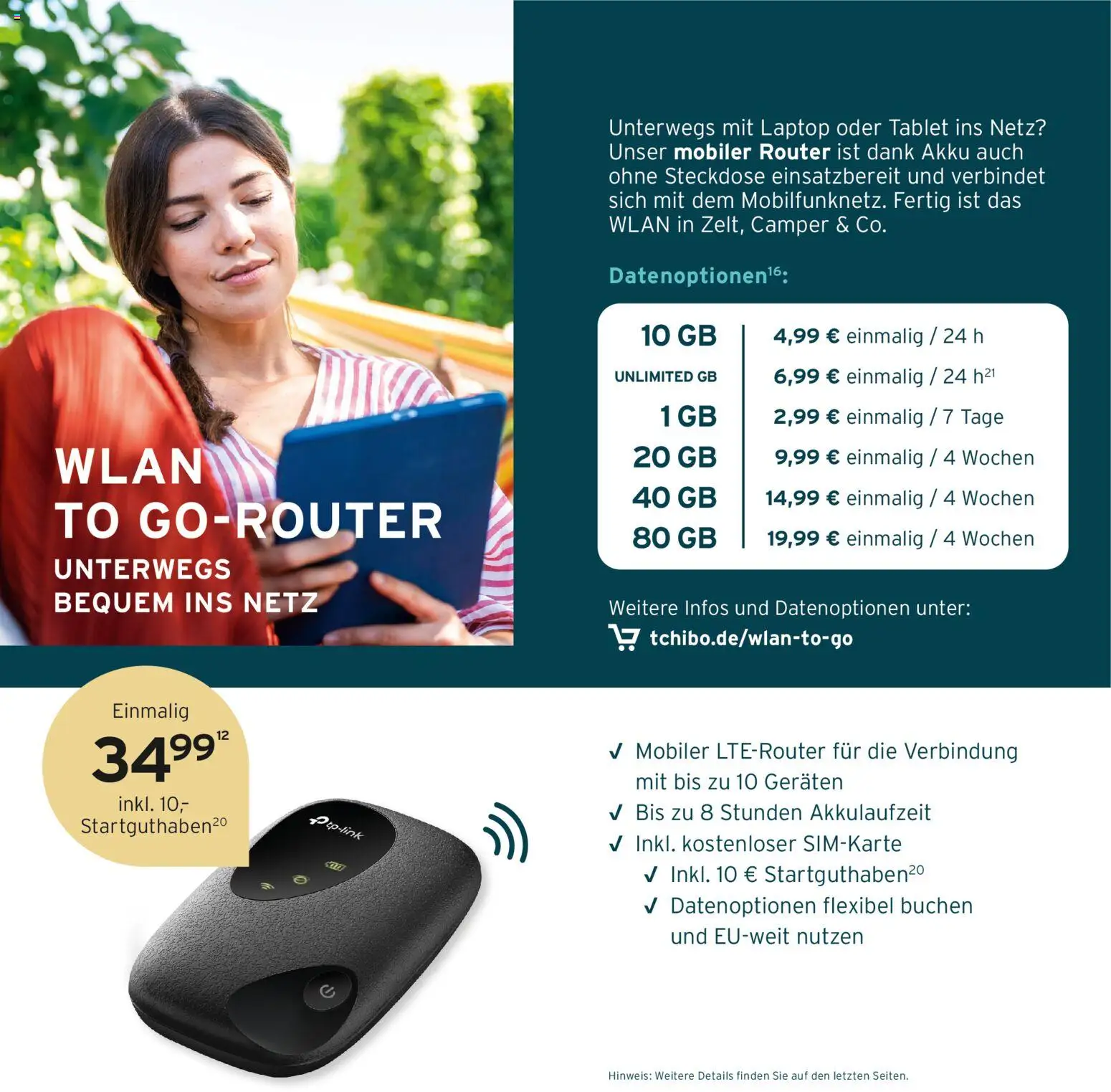 Prospekt Tchibo MOBIL Flyer – gültig ab 10.08.2026 | Seite: 10 | Produkte: Steckdose, Laptop, Tablet