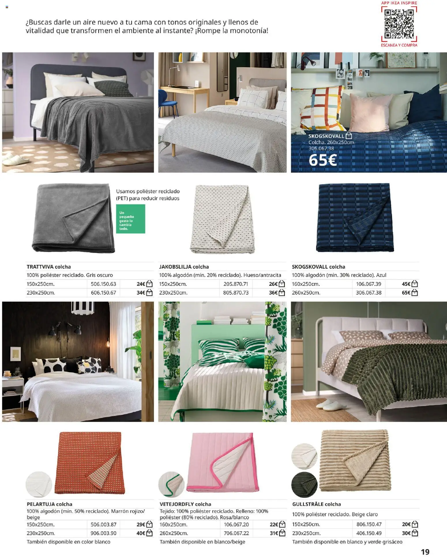 IKEA - Ropa de cama │ válido desde el 01/09/2026 | Página: 19 | Productos: Algodón, Cama, Colcha