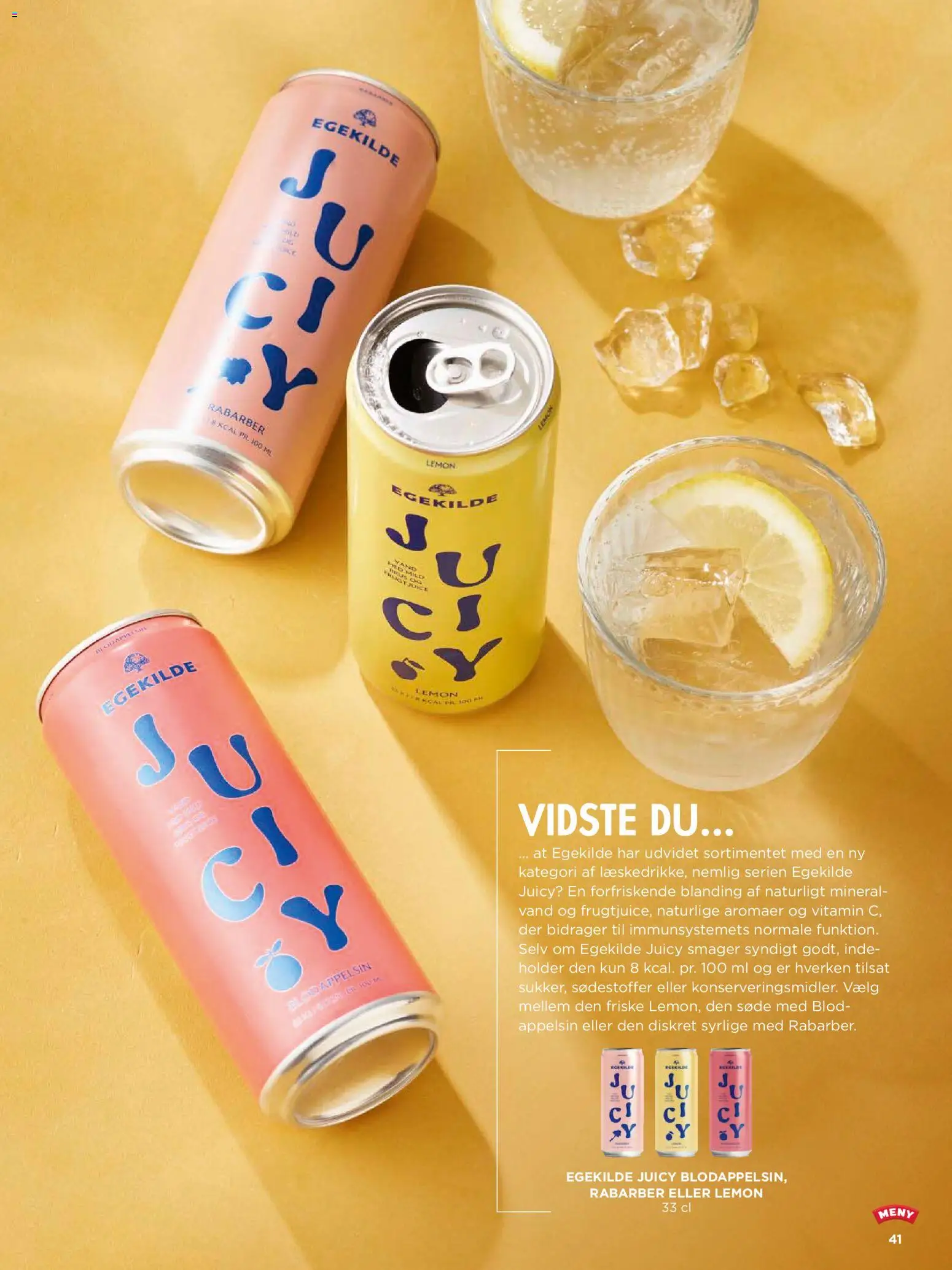 Meny tilbudsavis – gyldig fra 31/07/2026 | Side: 41 | Produkter: Rabarber, Juice