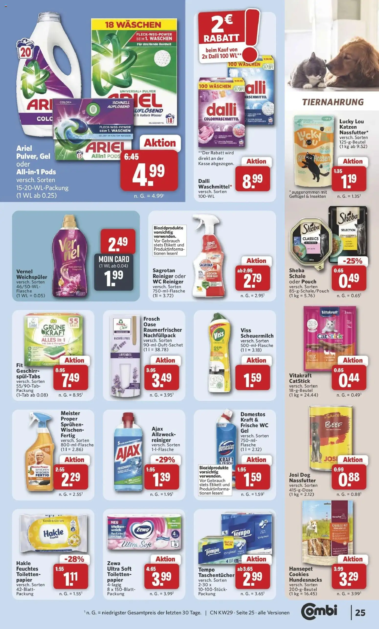 Combi Prospekt Altenbeken – gültig ab 13.07.2026 | Seite: 27 | Produkte: Weichspüler, Waschmittel, Salz, Vernel