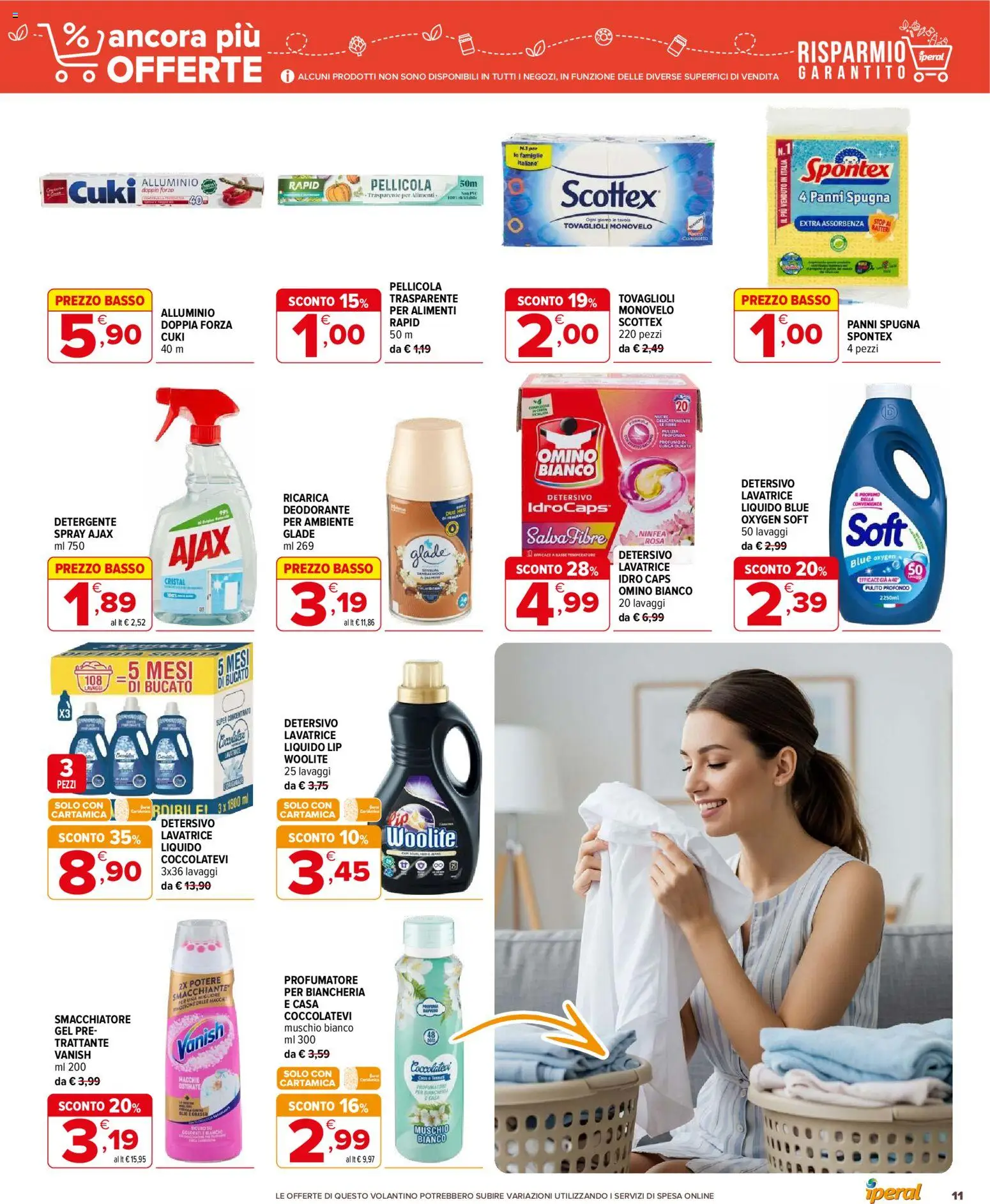 Volantino Iperal del 20.05.2026 | Pagina: 11 | Prodotti: Spugna, Deodorante, Pellicola, Alluminio