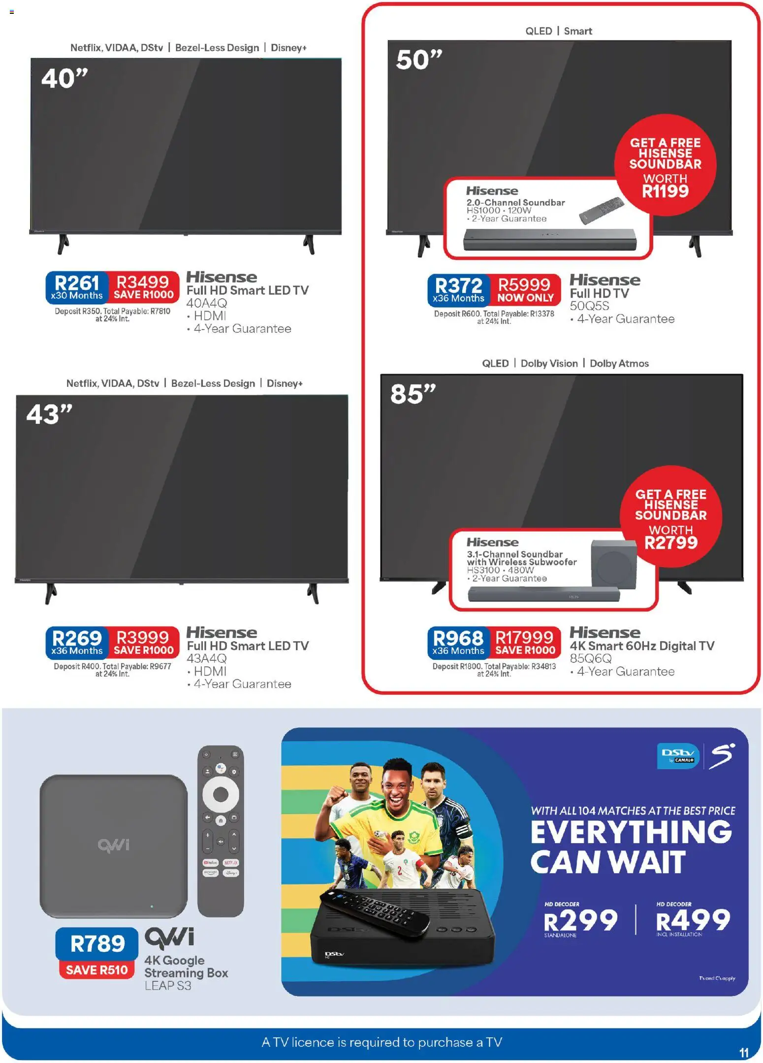 New OK Furniture catalogue – valid from 06/07/2026 | Page: 11 | Products: Decoder, TV, Box, Subwoofer