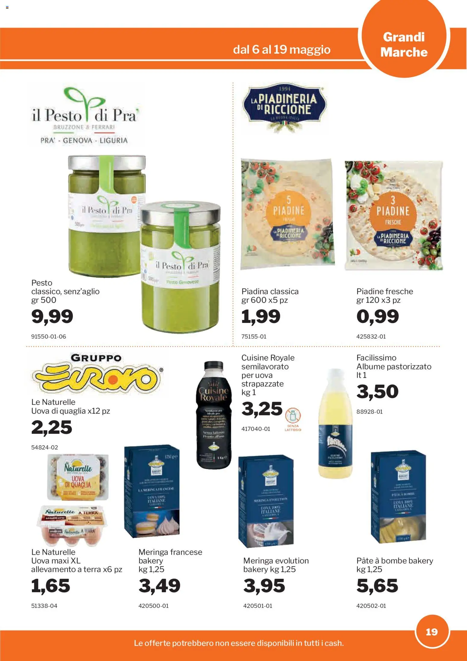 Volantino Sogegross del 06.05.2026 | Pagina: 19 | Prodotti: Paté, Uova, Piadina, Terra