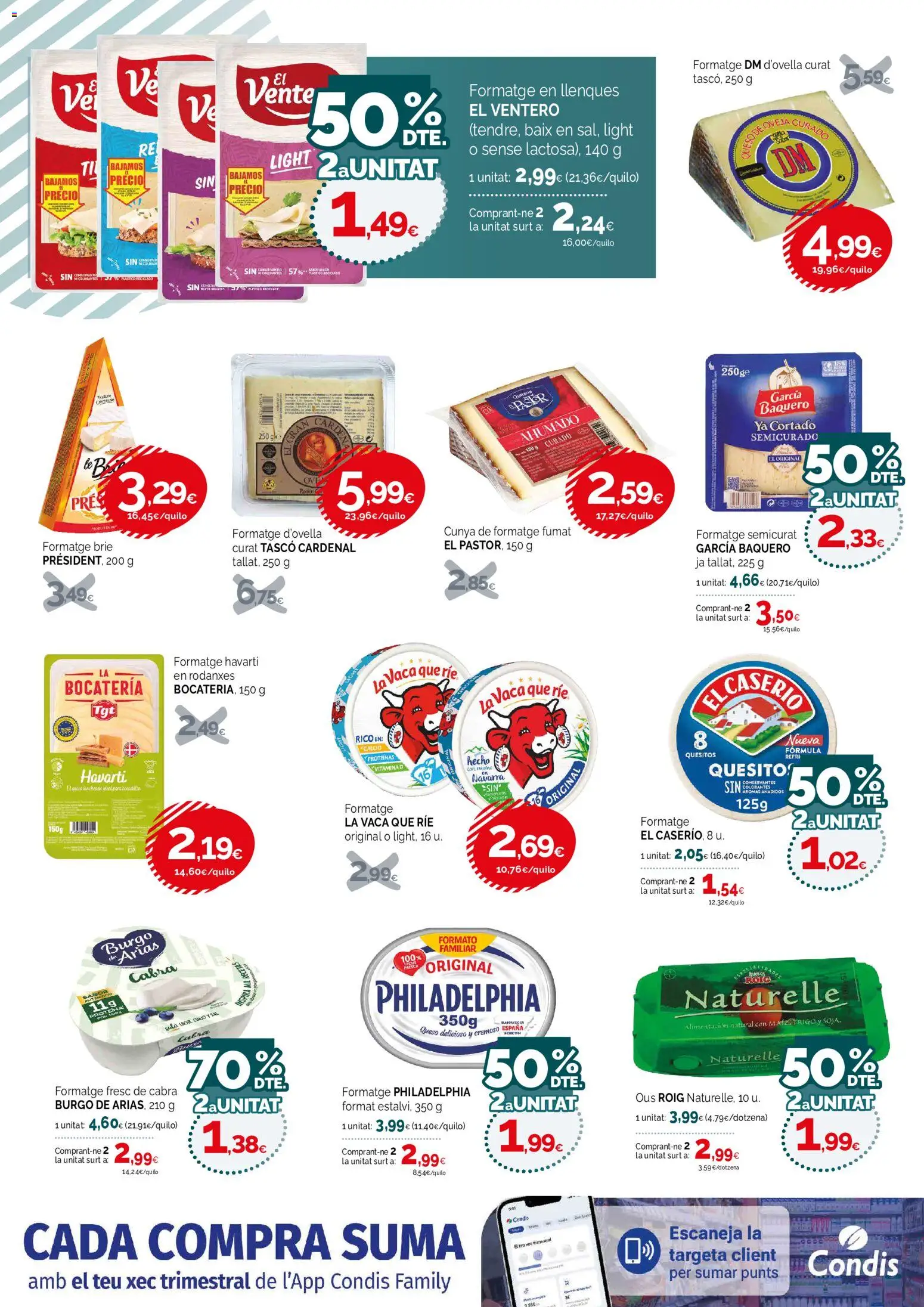 Condis - folleto │ válido desde el 30/09/2026 | Página: 4 | Productos: Proteína, Leche, Queso, Huevos