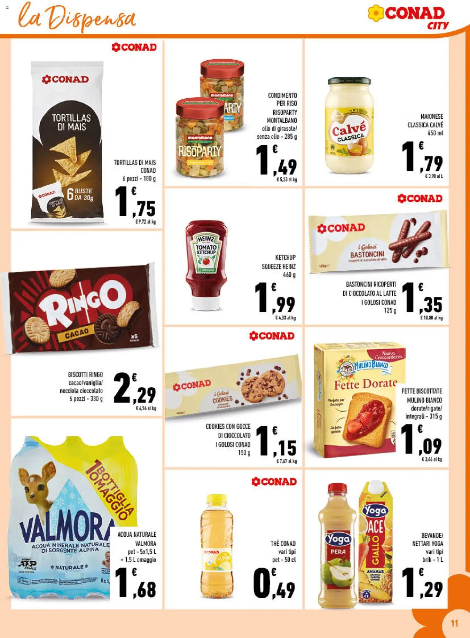 Volantino Conad del 06.05.2026 | Pagina: 11 | Prodotti: Riso, Latte, Pera, Cacao