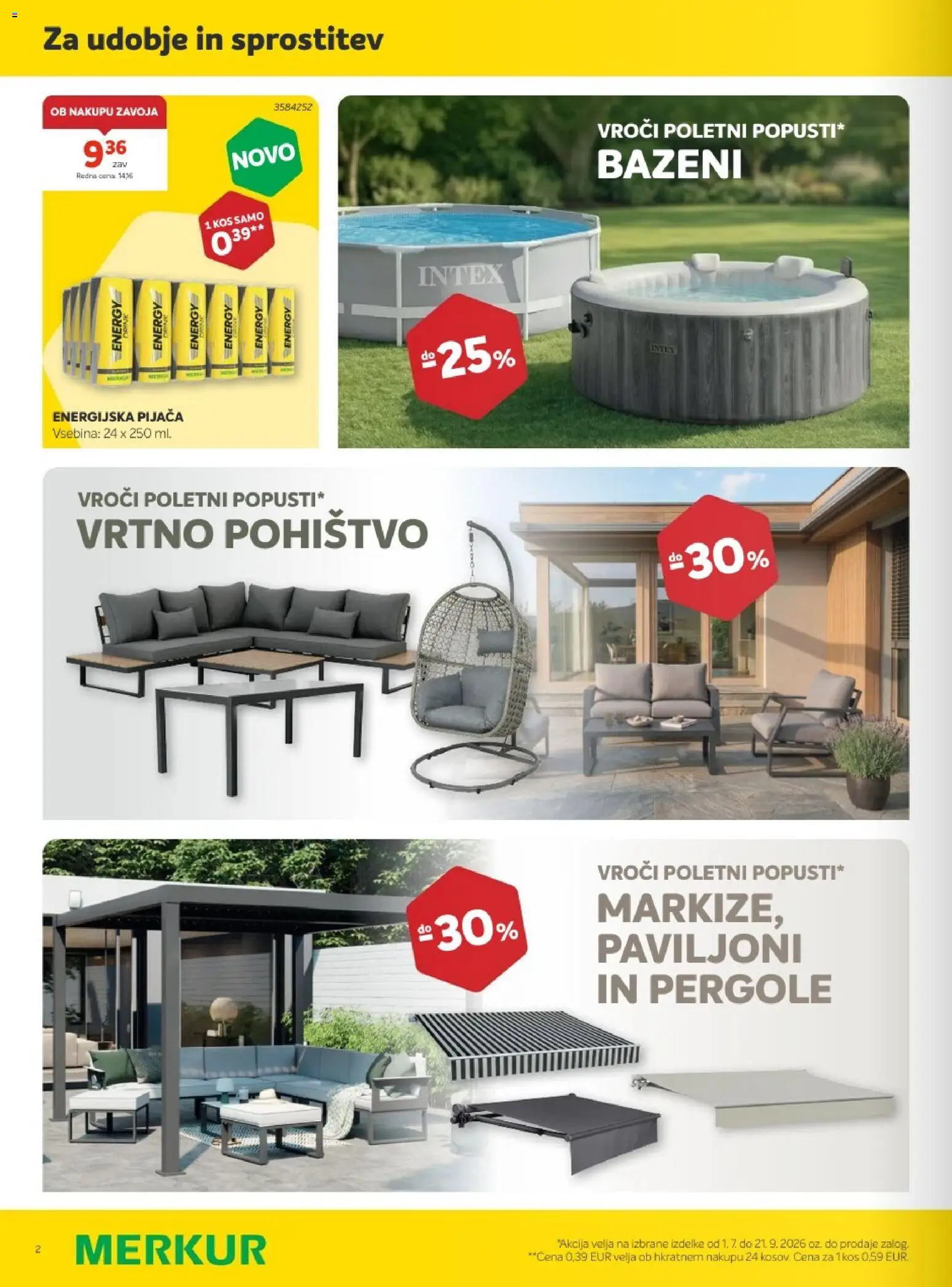 Novi Merkur katalog ponudbe – veljaven od 01.07.2026 | Stran: 2 | Izdelki: Pohištvo, Vrtno pohistvo, Kos