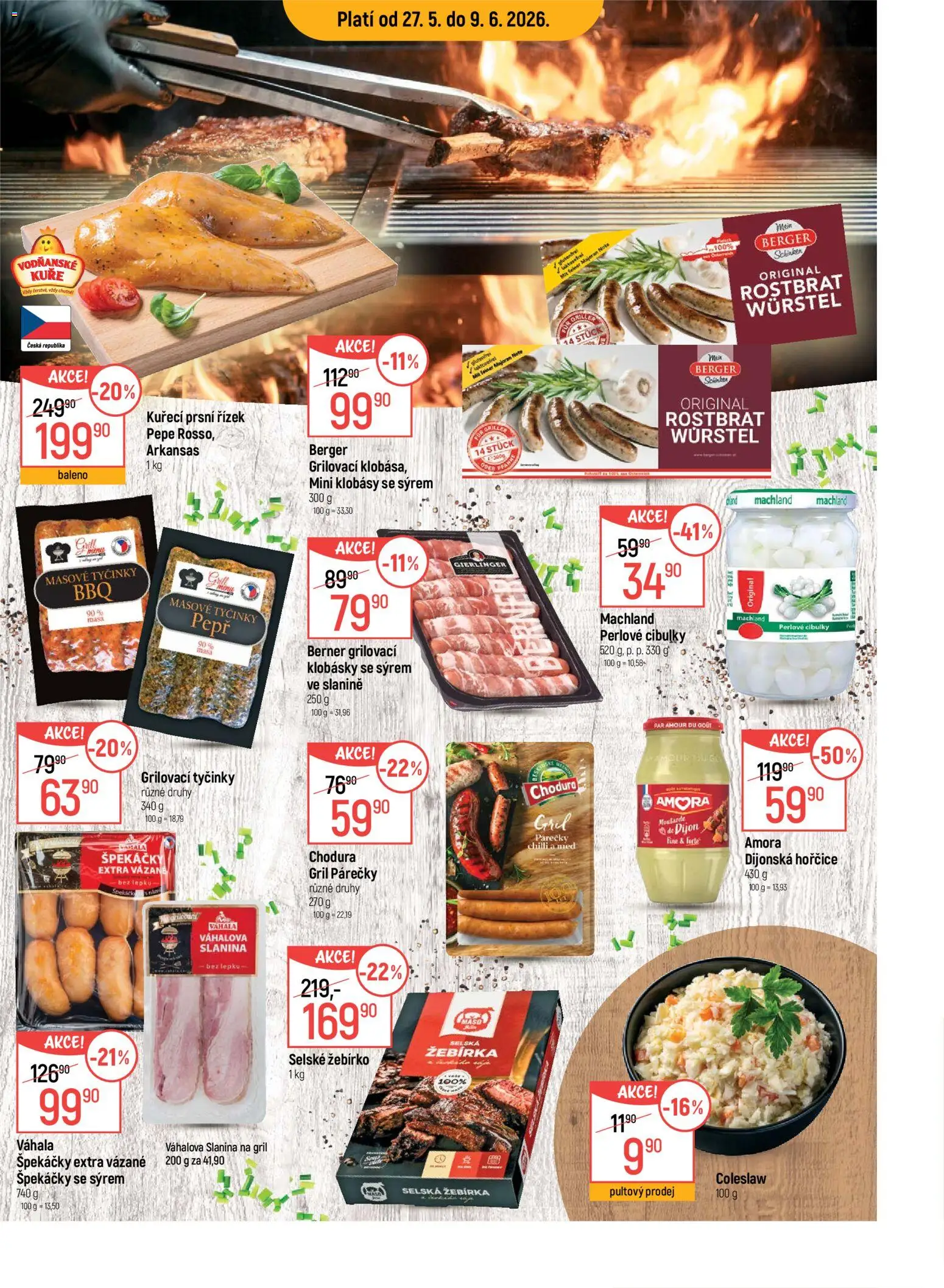 Globus leták - Praha Čakovice od 27.05.2026 | Strana: 17 | Produkty: Špekáčky, Klobásy, Maso, Slanina