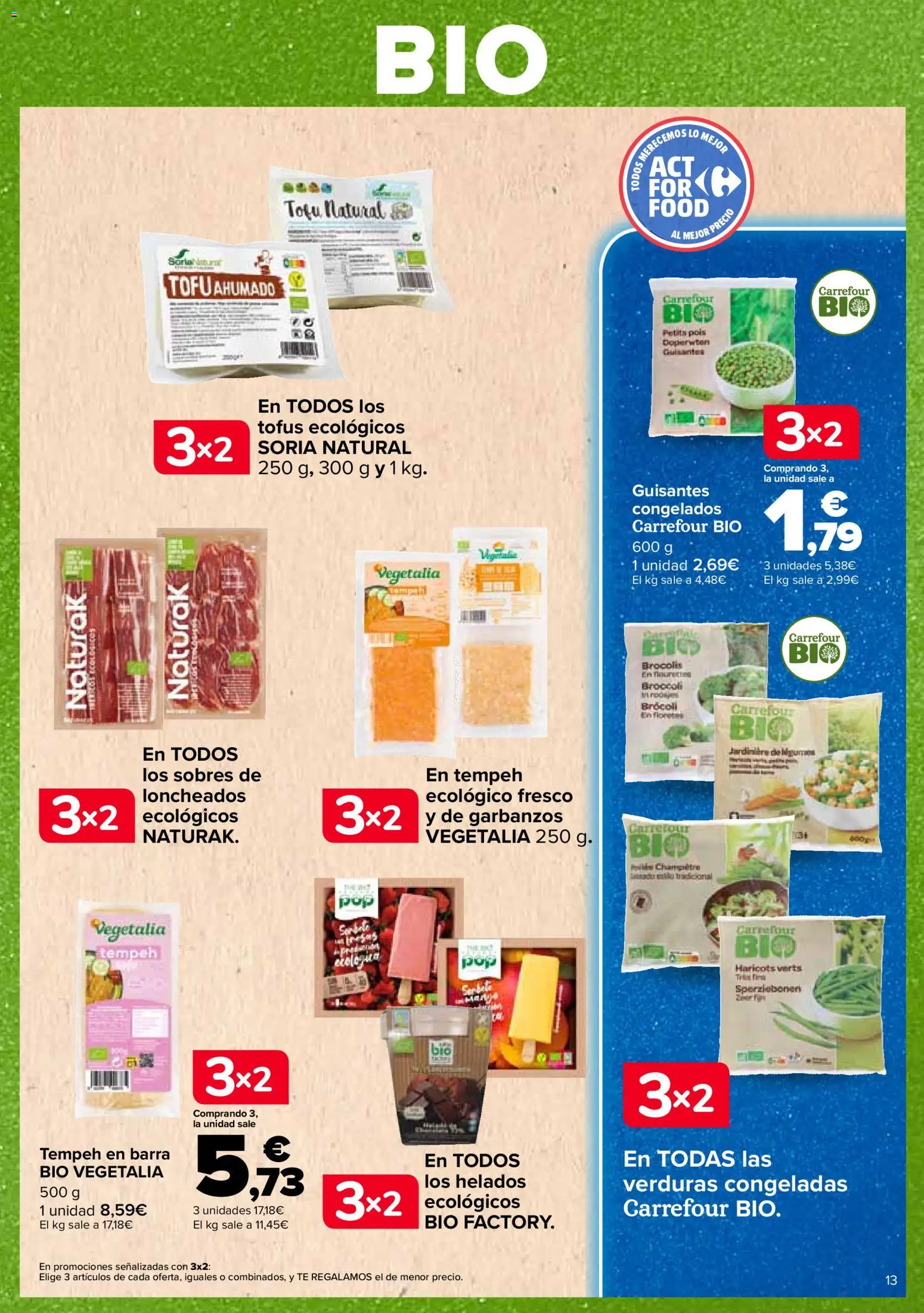 Carrefour Tendencias │ válido desde el 26/06/2026 | Página: 13 | Productos: Tempeh ecológico, Té