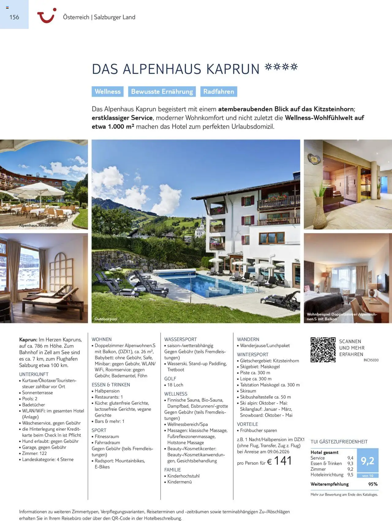 TUI Urlaub mit eigener Anreise 2025/26 – gültig ab 01.11.2025 | Seite: 156 | Produkte: Babybett, Snowboard, Gerichte, Föhn