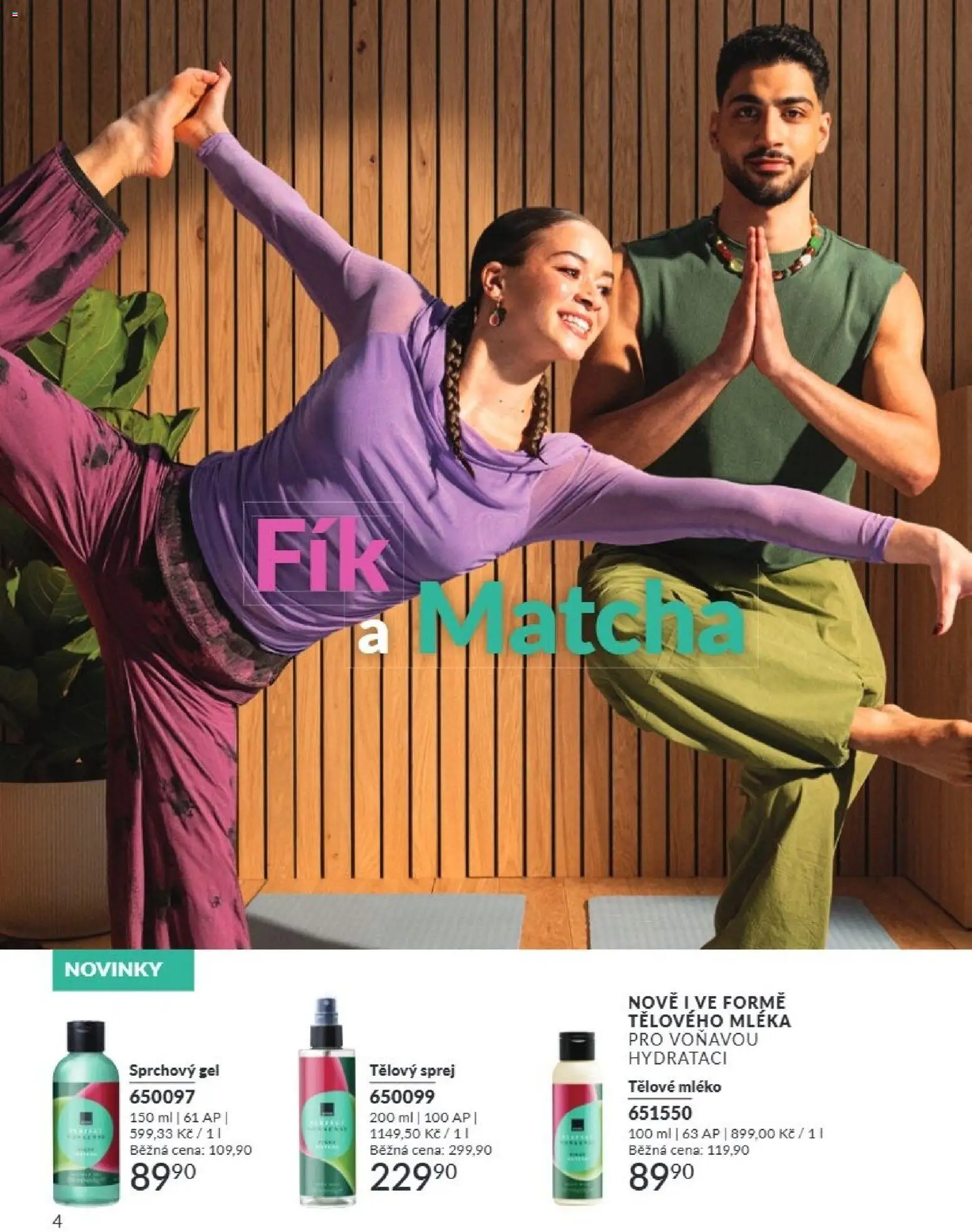 Avon Katalog 07/2026 od 01.07.2026 | Strana: 4 | Produkty: Tělové mléko, Sprchový gel, Mléko, Matcha