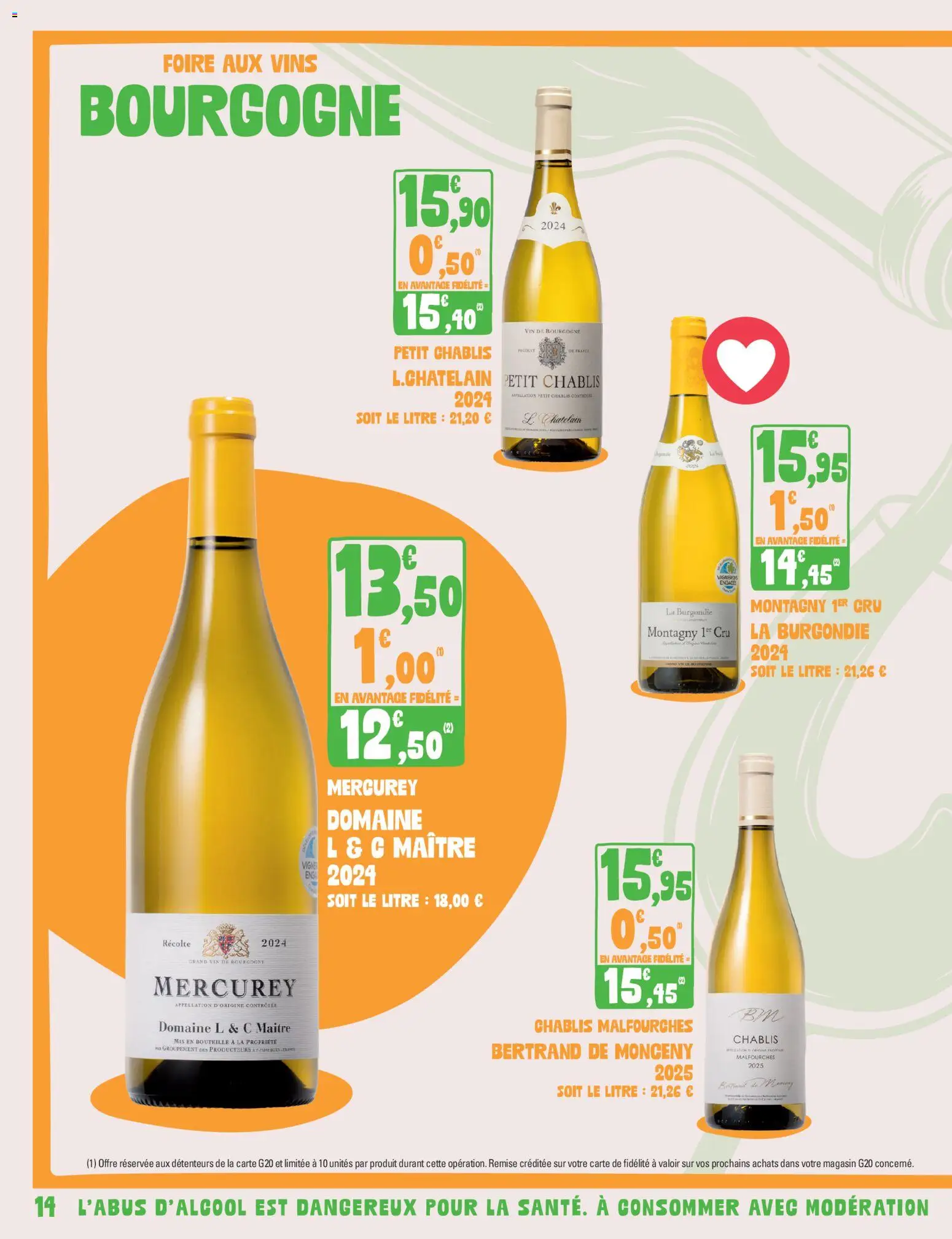{H1} | Page: 14 | Produits: Bourgogne, Chablis, Bouteille, Vin