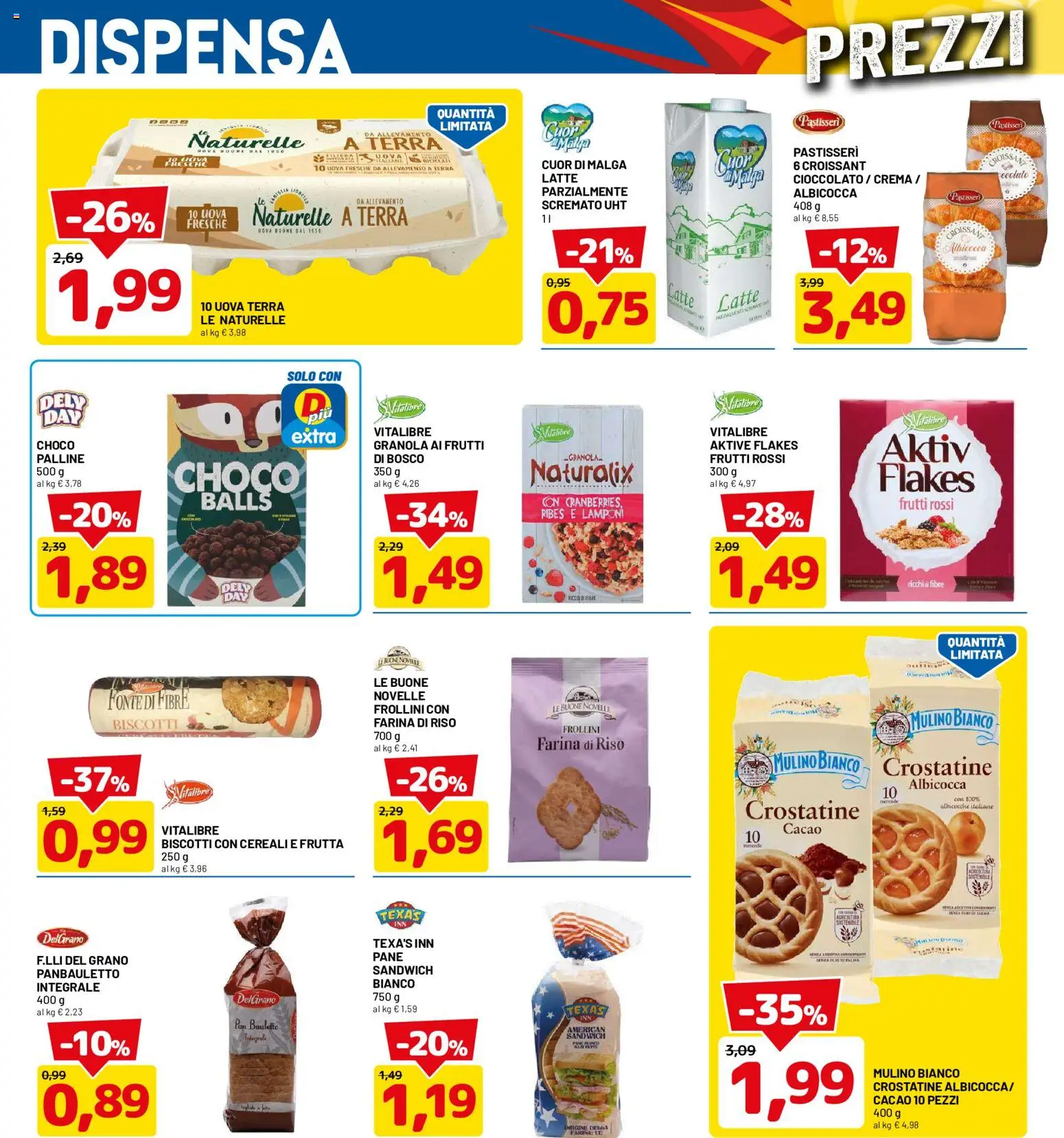 Volantino D Più del 14/09/2026 | Pagina: 10 | Prodotti: Pane, Cereali, Cacao, Terra