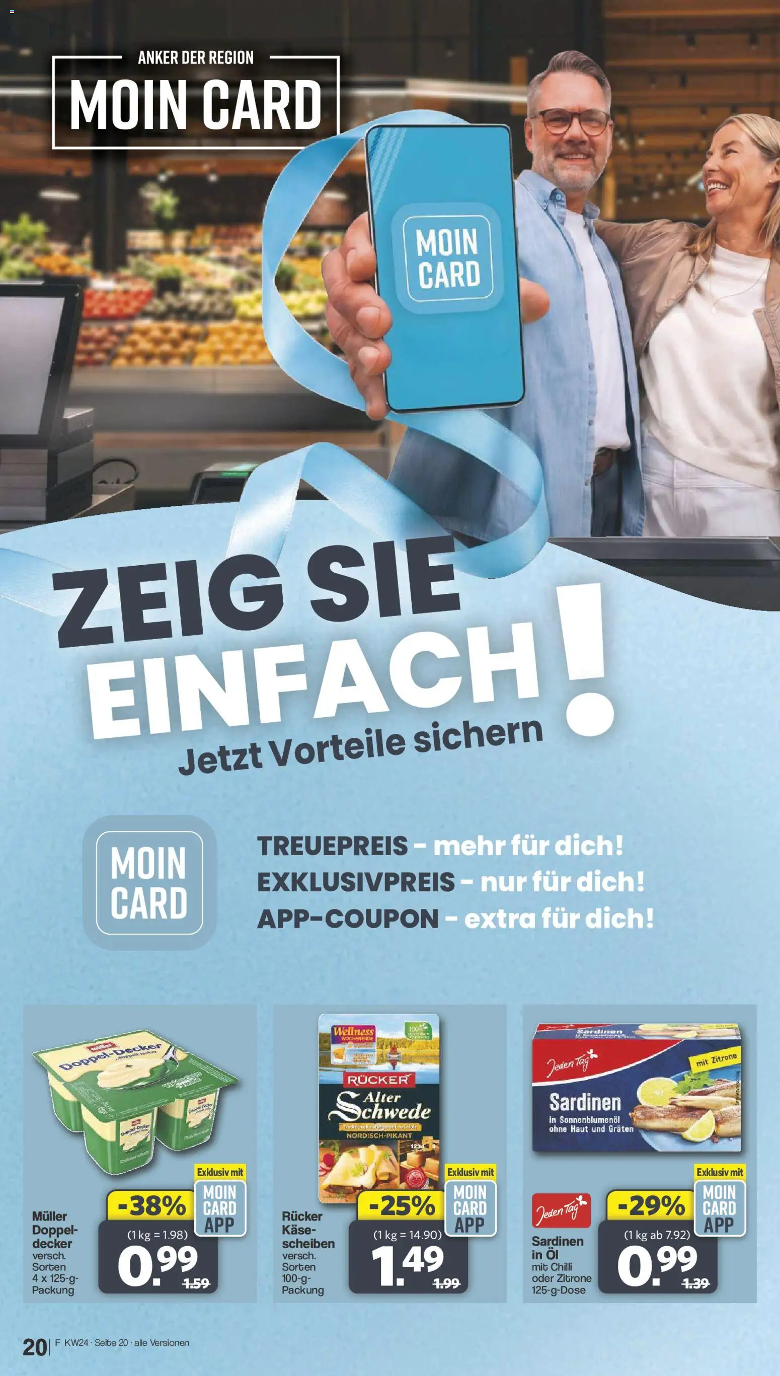 Famila Nordwest Prospekt – gültig ab 08.06.2026 | Seite: 20 | Produkte: Käse, Öl, Sonnenblumenol, Zitrone