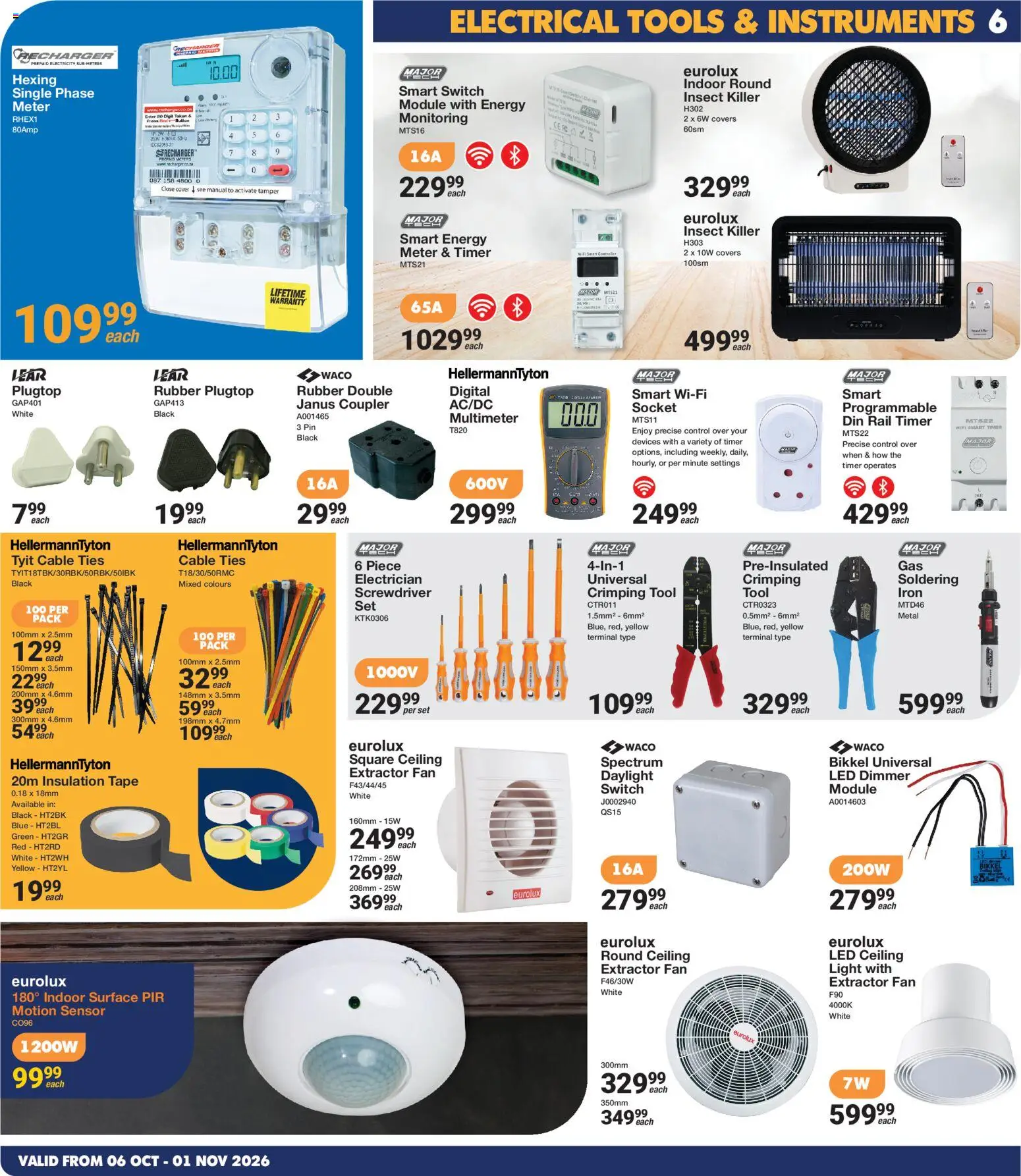 New MICA catalogue – valid from 06/10/2026 | Page: 6 | Products: Ties, Timer, Press, Socket