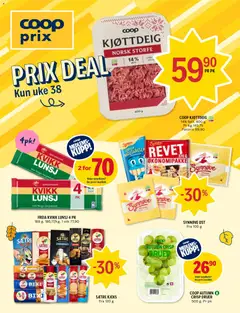 Forhåndsvisning av Coop Prix kundeavis gyldig fra 14/09/2026