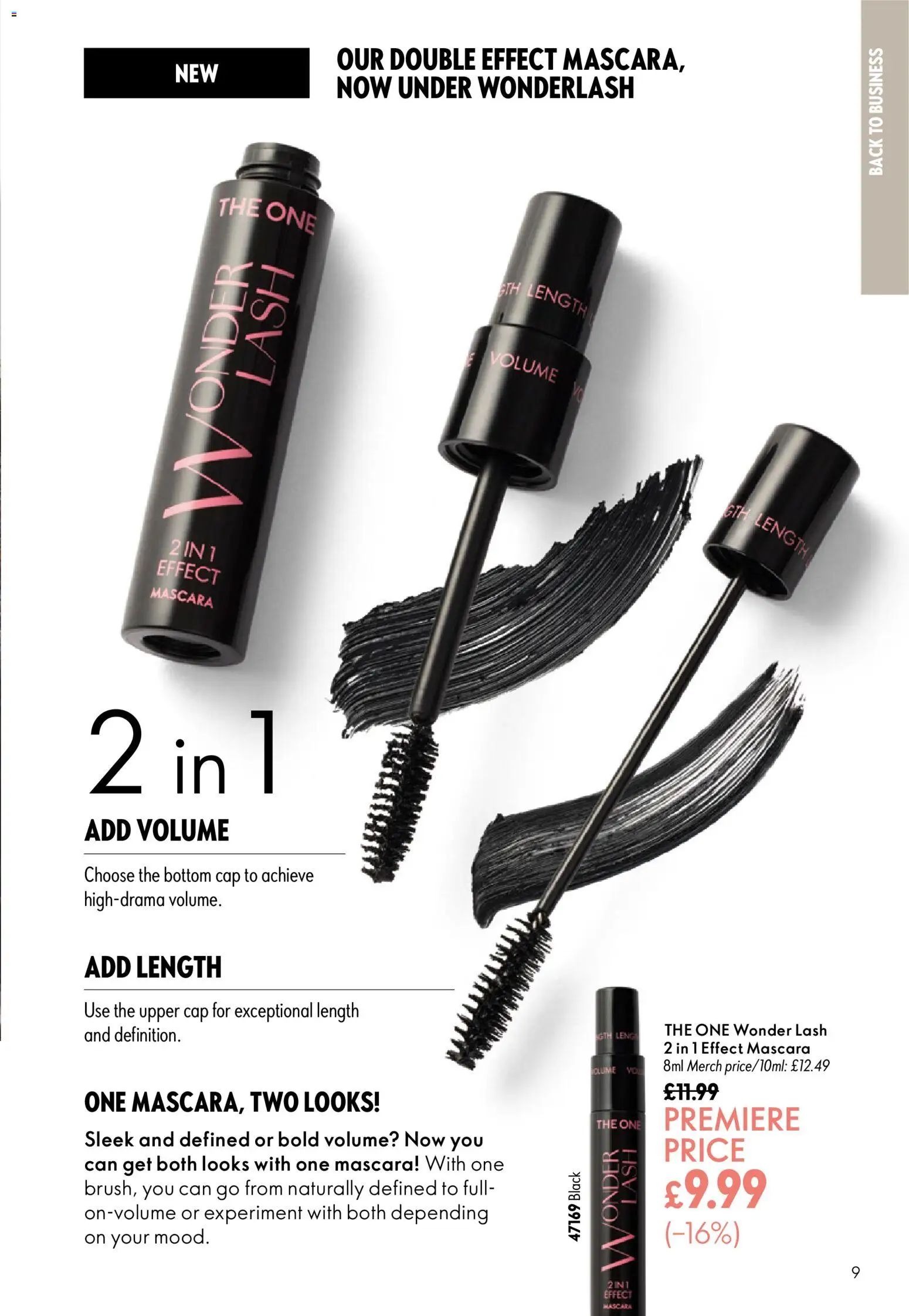 {H1} | Page: 9 | Products: Mascara, Cap