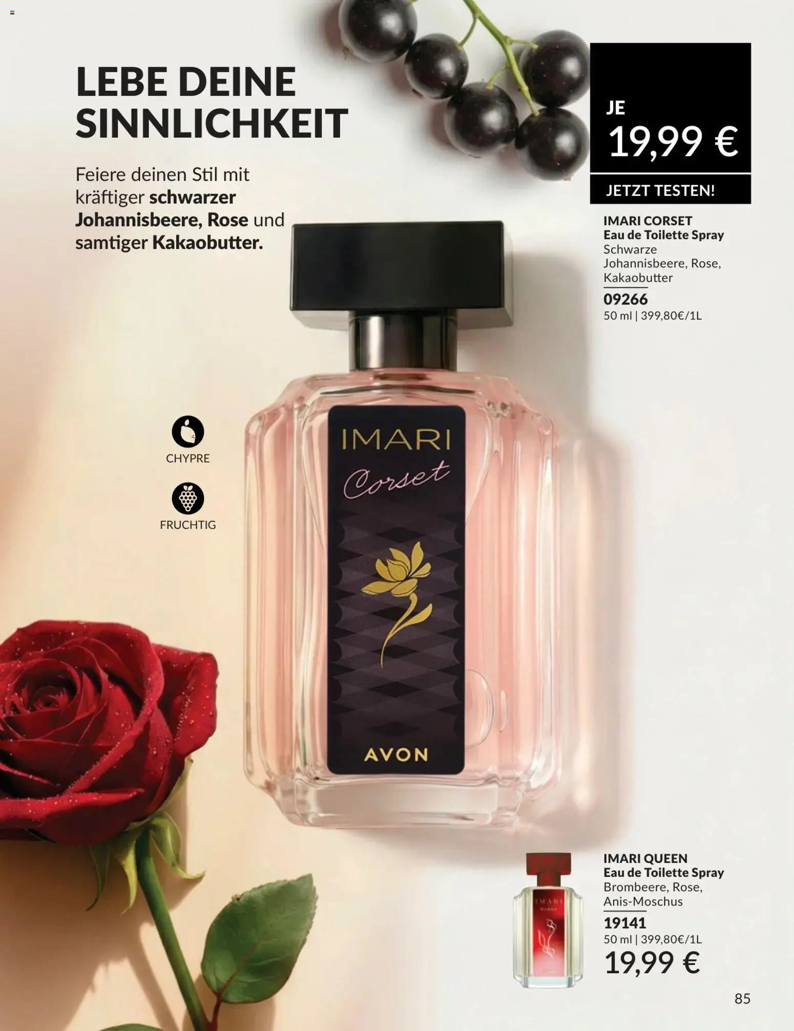 AVON Katalog Juli 2026 – gültig ab 01.07.2026 | Seite: 85 | Produkte: Toilette, Eau de Toilette