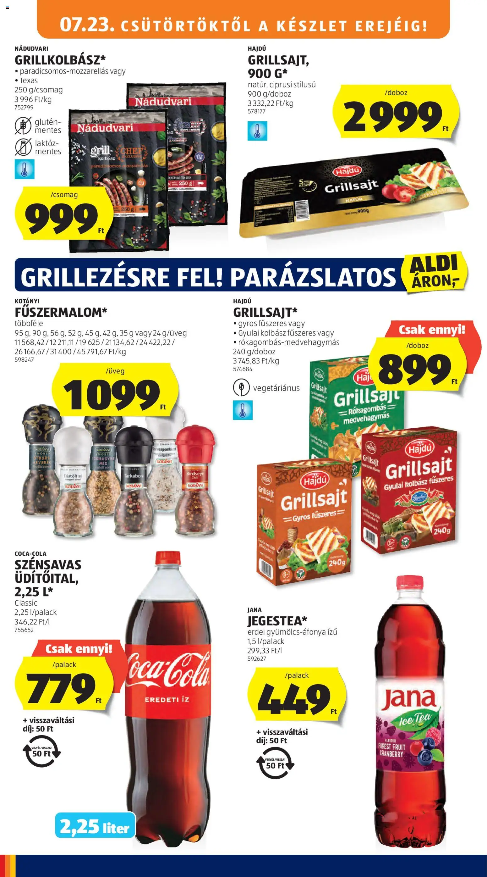 Aldi akciós ujság - amely érvényes a következő dátumtól: 2026.07.23. | Oldal: 12