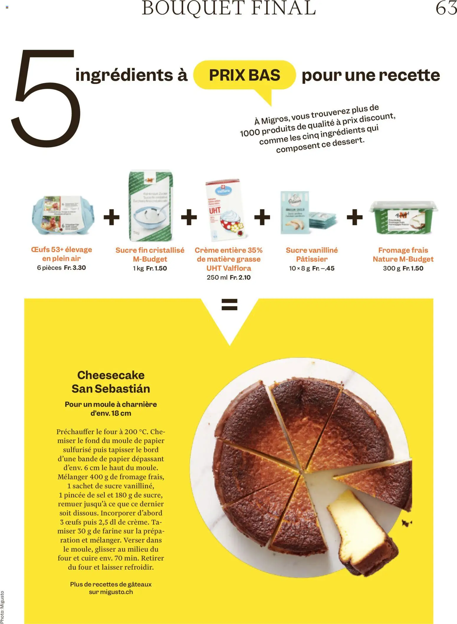 Migros aktionen Magazine FR – gültig ab 19.05.2026 | Seite: 63 | Produkte: Creme