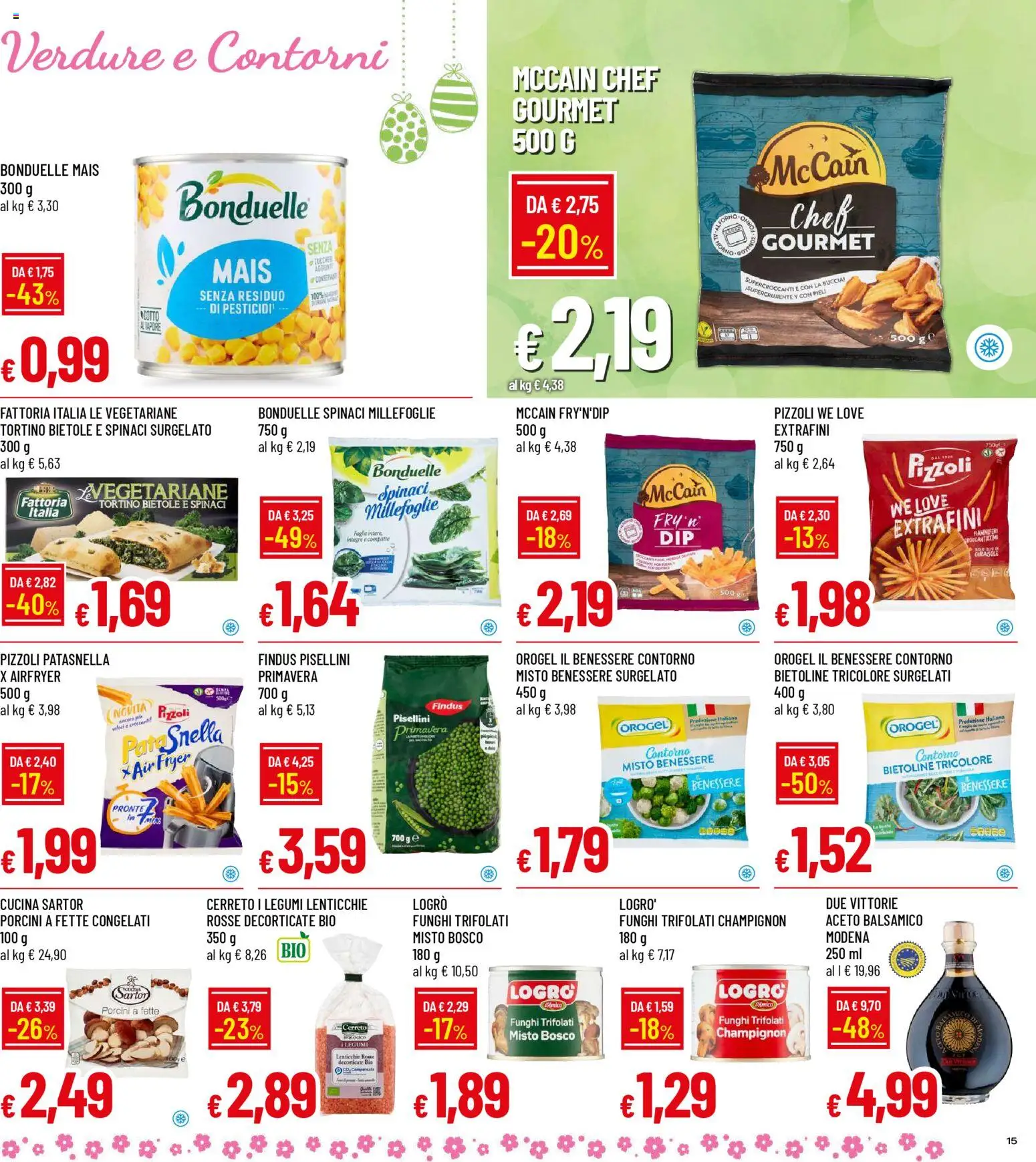 Volantino Galassia del 26.03.2026 | Pagina: 15 | Prodotti: Legumi, Verdure, Funghi, Aceto