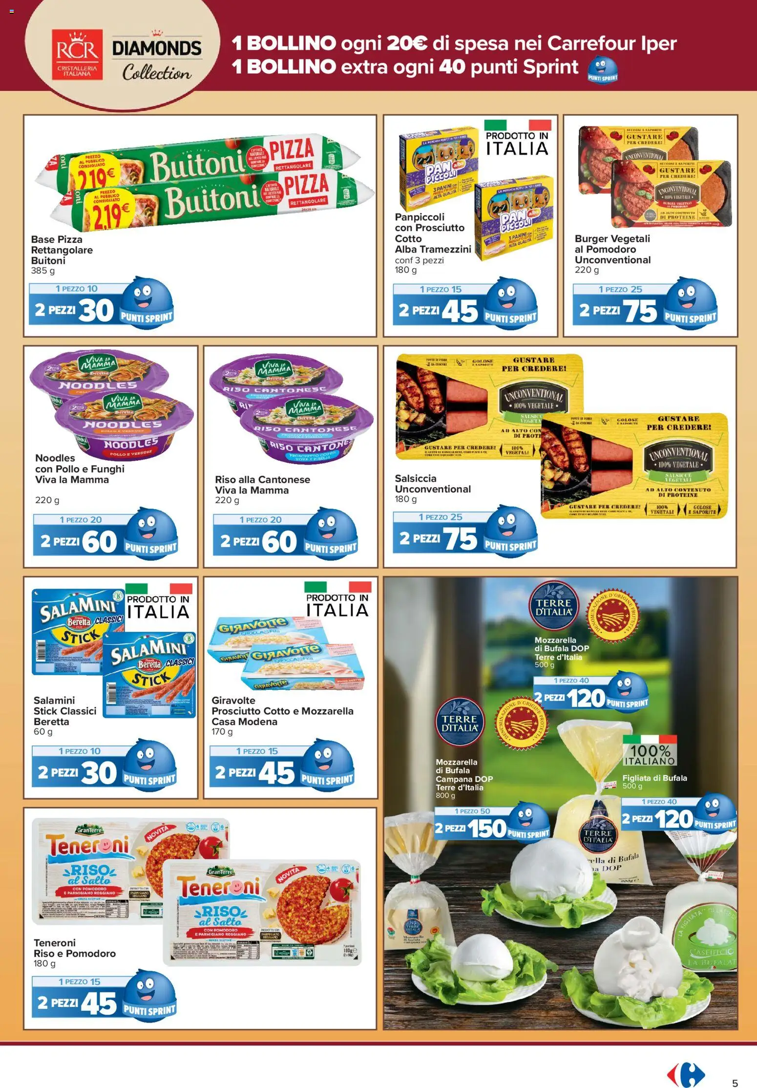 Volantino Carrefour del 13/10/2026 | Pagina: 5 | Prodotti: Cd, Riso, Verdure, Salsiccia