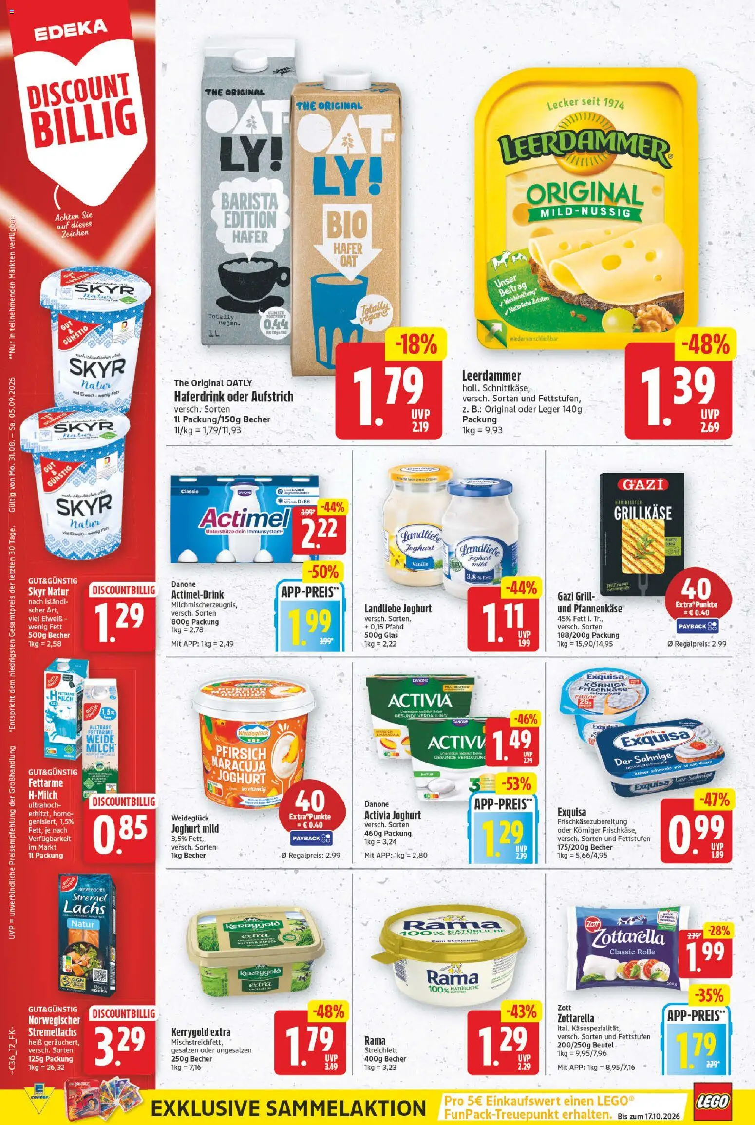 E center Prospekt – gültig ab 31.08.2026 | Seite: 14 | Produkte: Grill, Rapsöl, Skyr, Frischkase