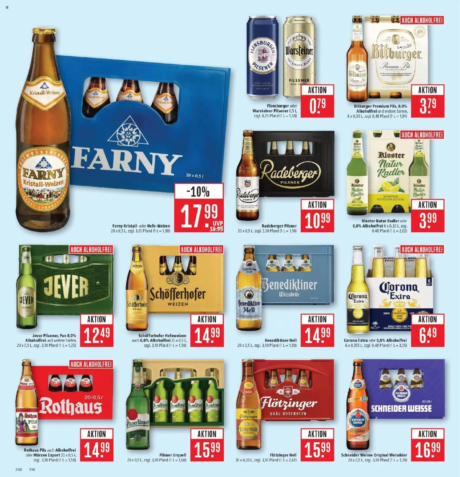 Marktkauf Prospekt Friedrichshafen (ab 31.08.2026) » Angebote online | Seite: 28 | Produkte: Weißbier, Benediktiner hell, Pilsner urquell, Jever