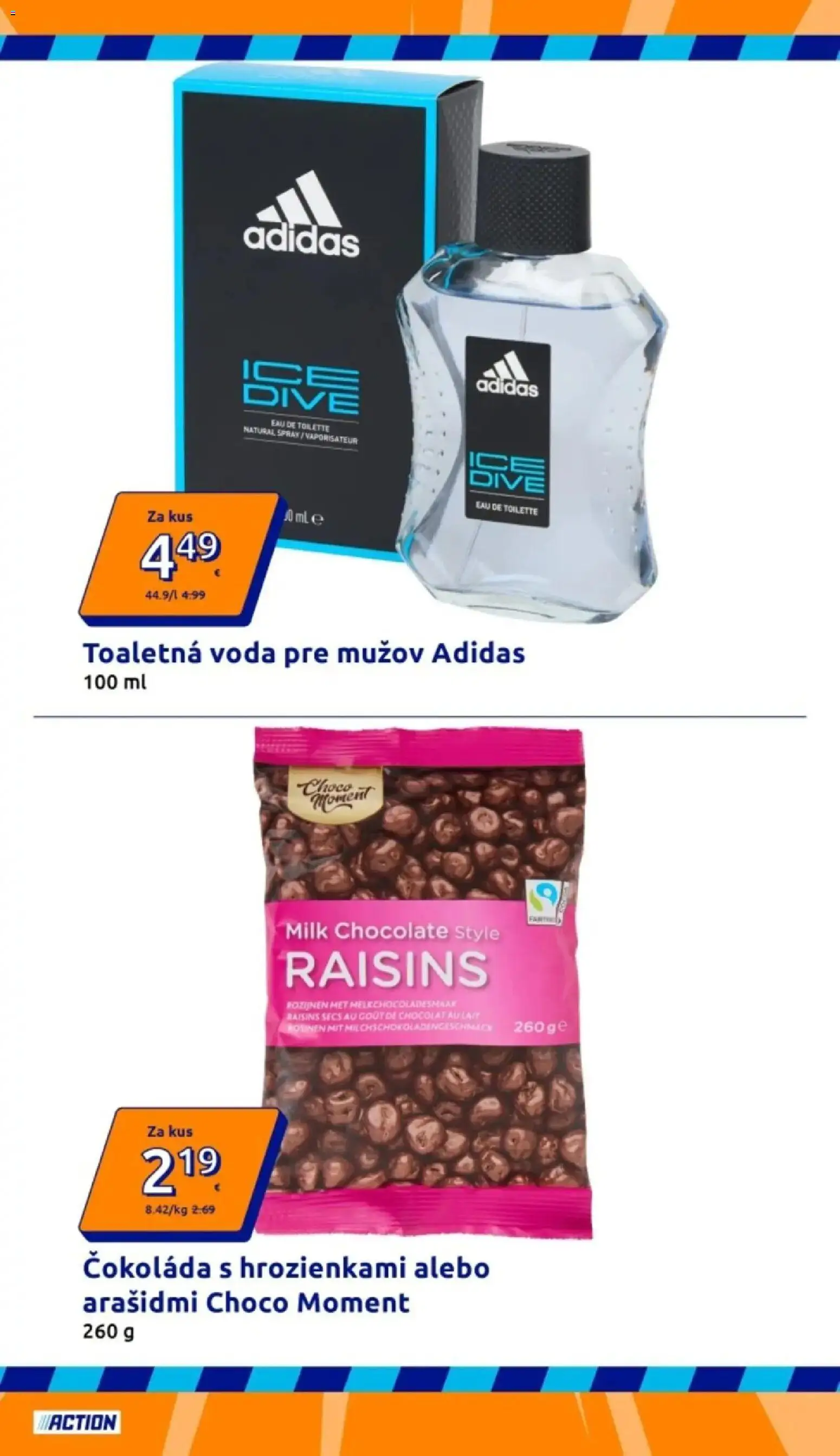 Action aktuálny leták od 30.09.2026 » aktuálna akcia | Strana: 2 | Produkty: Toaletná voda, Čokoláda, Adidas, Voda