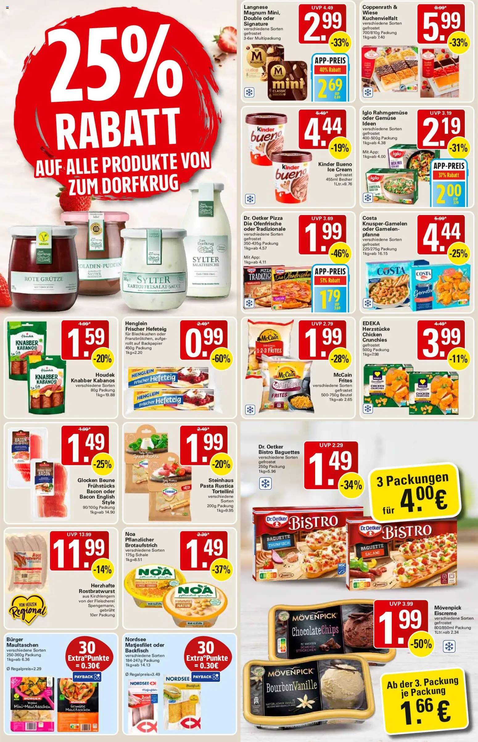 WEZ Prospekt – gültig ab 24.08.2026 | Seite: 7 | Produkte: Langnese, Thunfisch, Kinder bueno, Salami