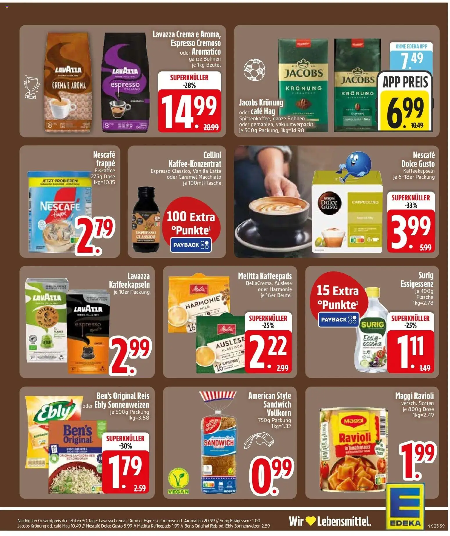 Edeka prospekt Wallersdorf – gültig ab 14.06.2026 | Seite: 11 | Produkte: Kaffeepads, Maggi, Essig, Reis
