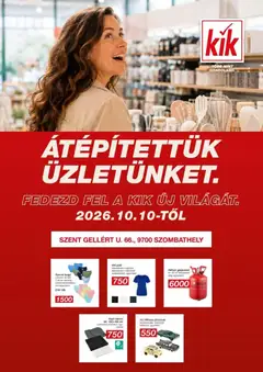 Kik akciós újság Szombathely - amely érvényes a következő dátumtól: 2026.10.10.