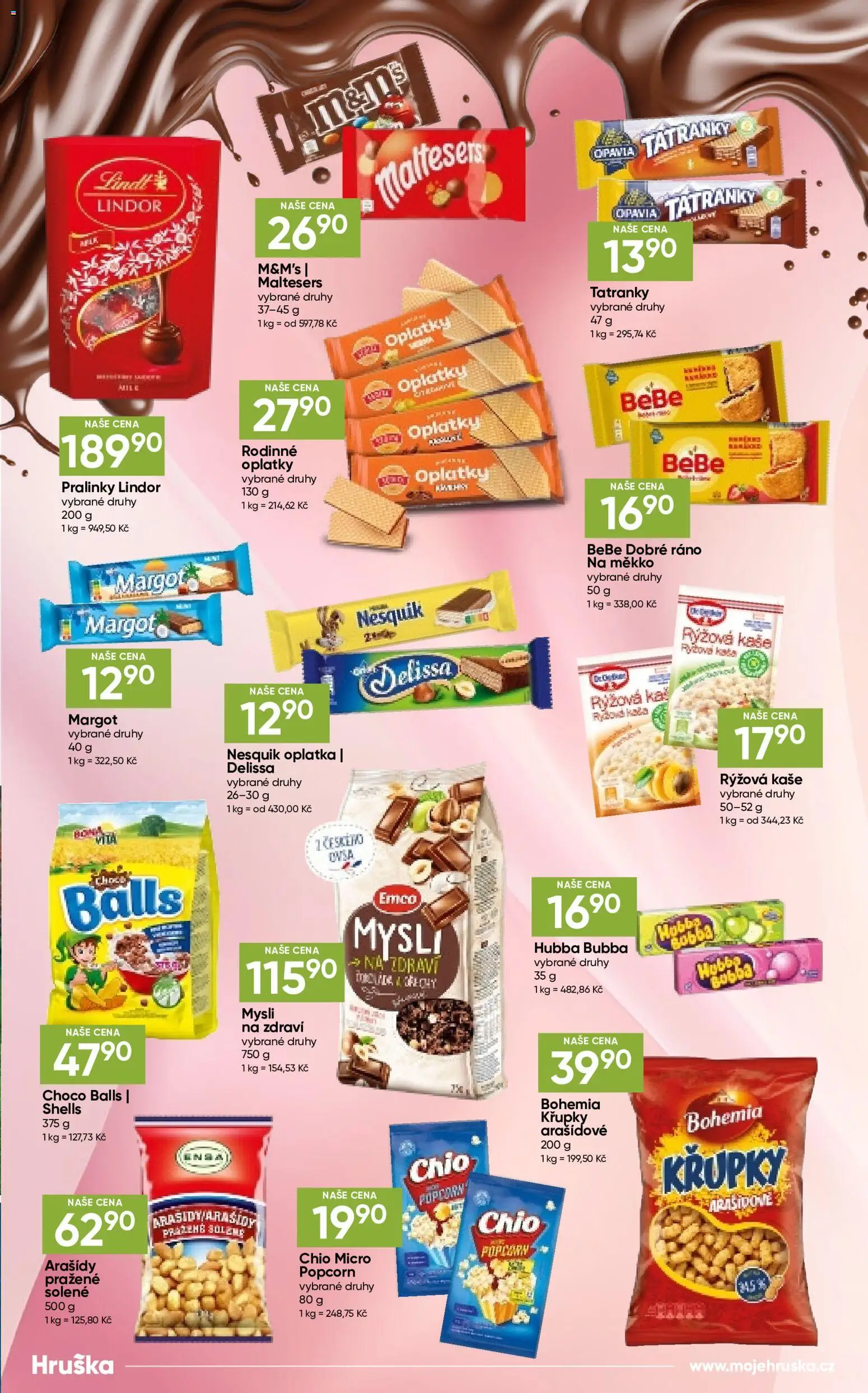 Hruška katalog od 04.08.2026 | Strana: 11 | Produkty: Lindor, Kaše, Křupky, Oplatky