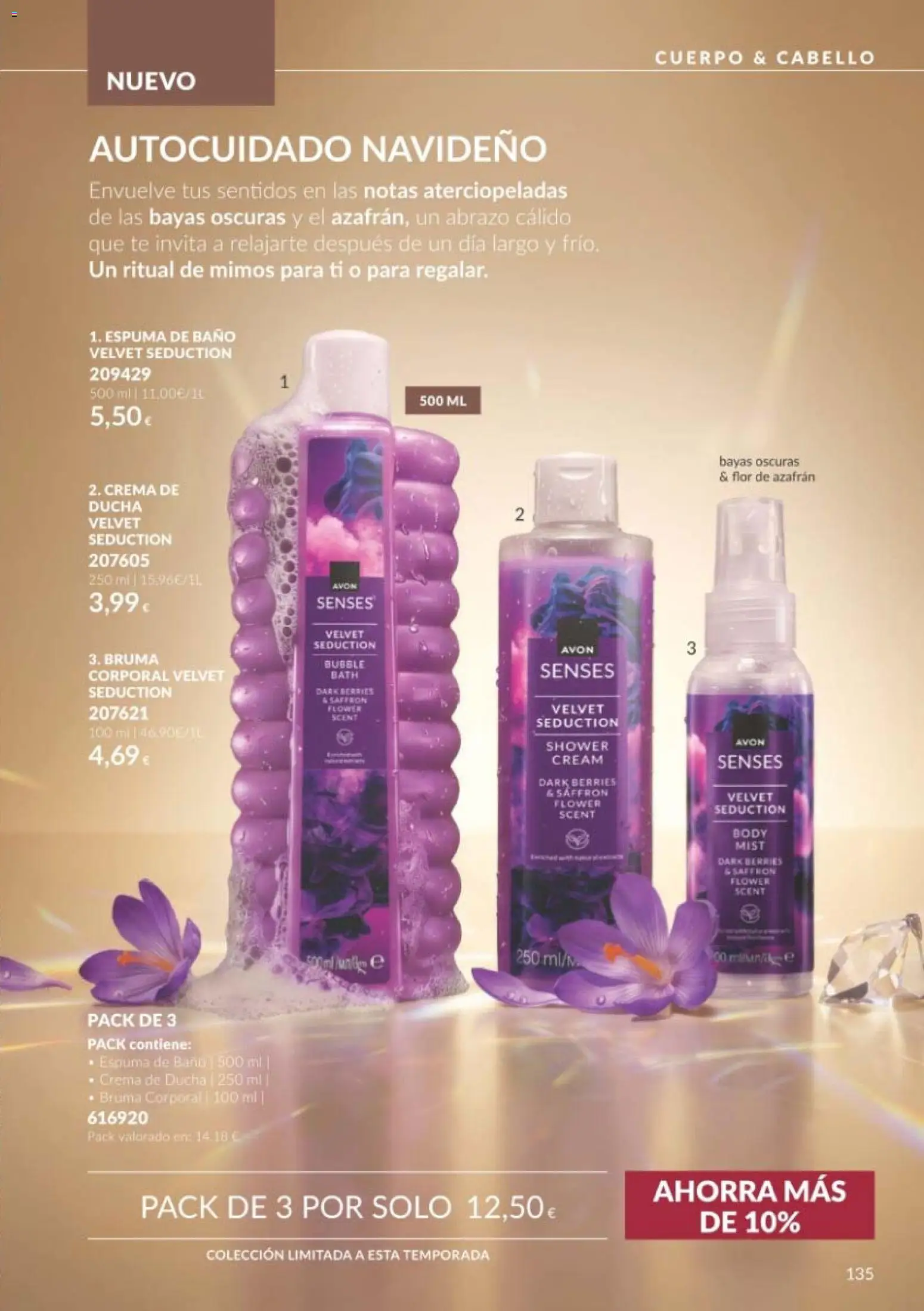 Catálogo AVON Black Friday │ válido desde el 01/11/2026 | Página: 135 | Productos: Espuma de baño, Crema, Espuma, Body