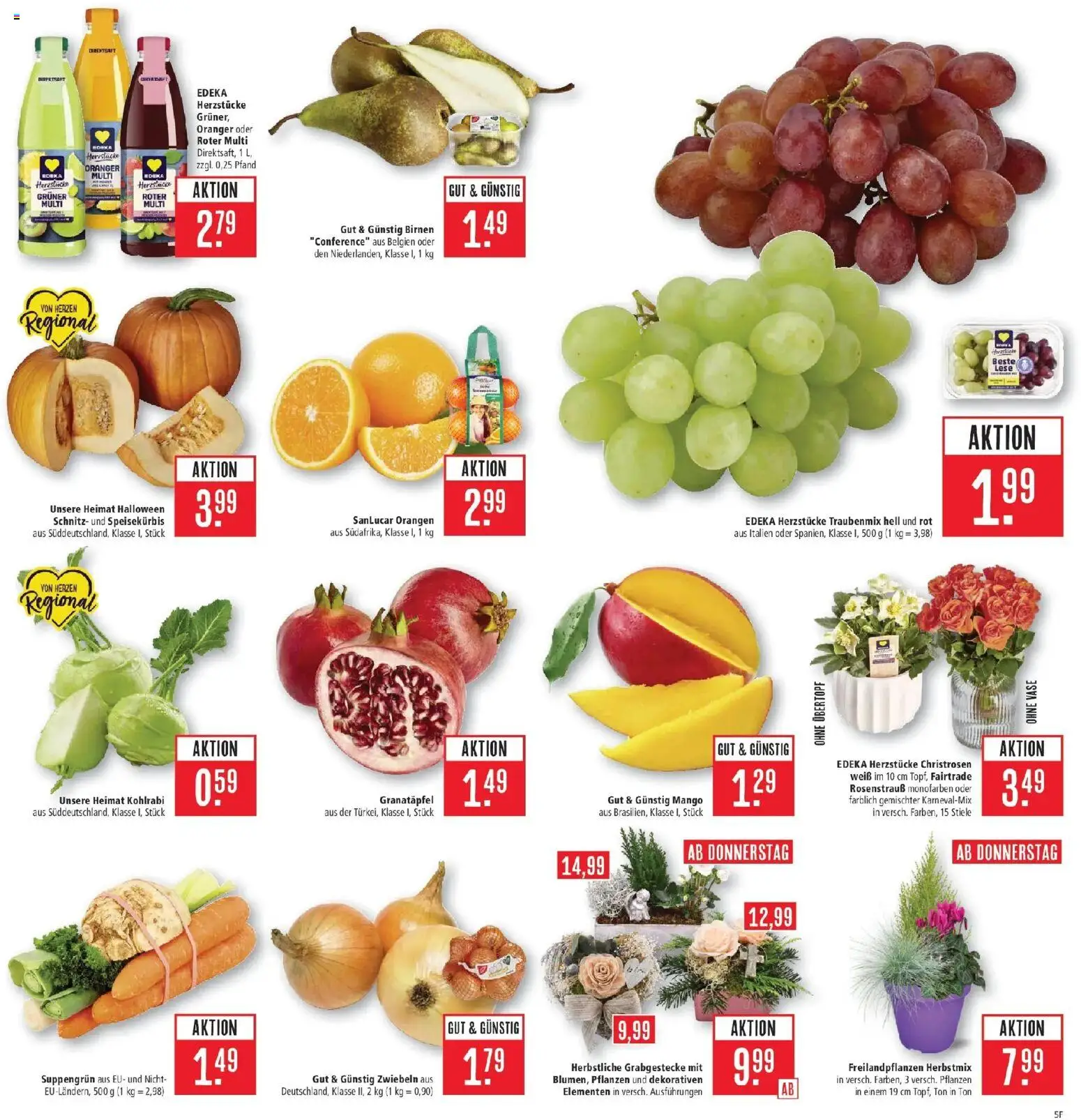 Marktkauf Prospekt Weil Am Rhein (ab 19.10.2026) » Angebote online | Seite: 5 | Produkte: Granatapfel, Vase, Kohlrabi, Mango