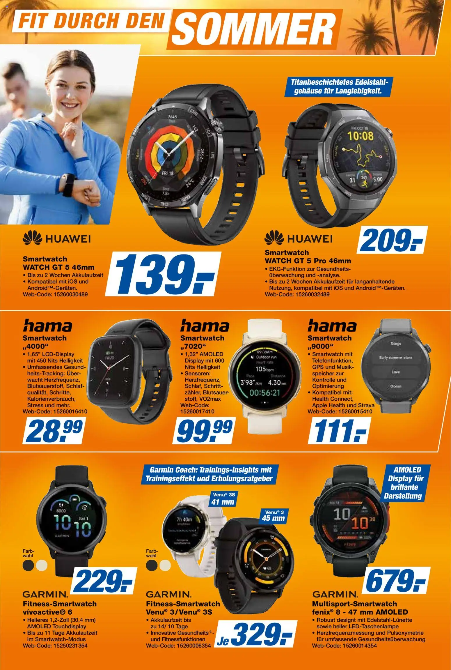 Expert Summer Deals – gültig ab 08.07.2026 | Seite: 4 | Produkte: Huawei, Smartwatch, Apple