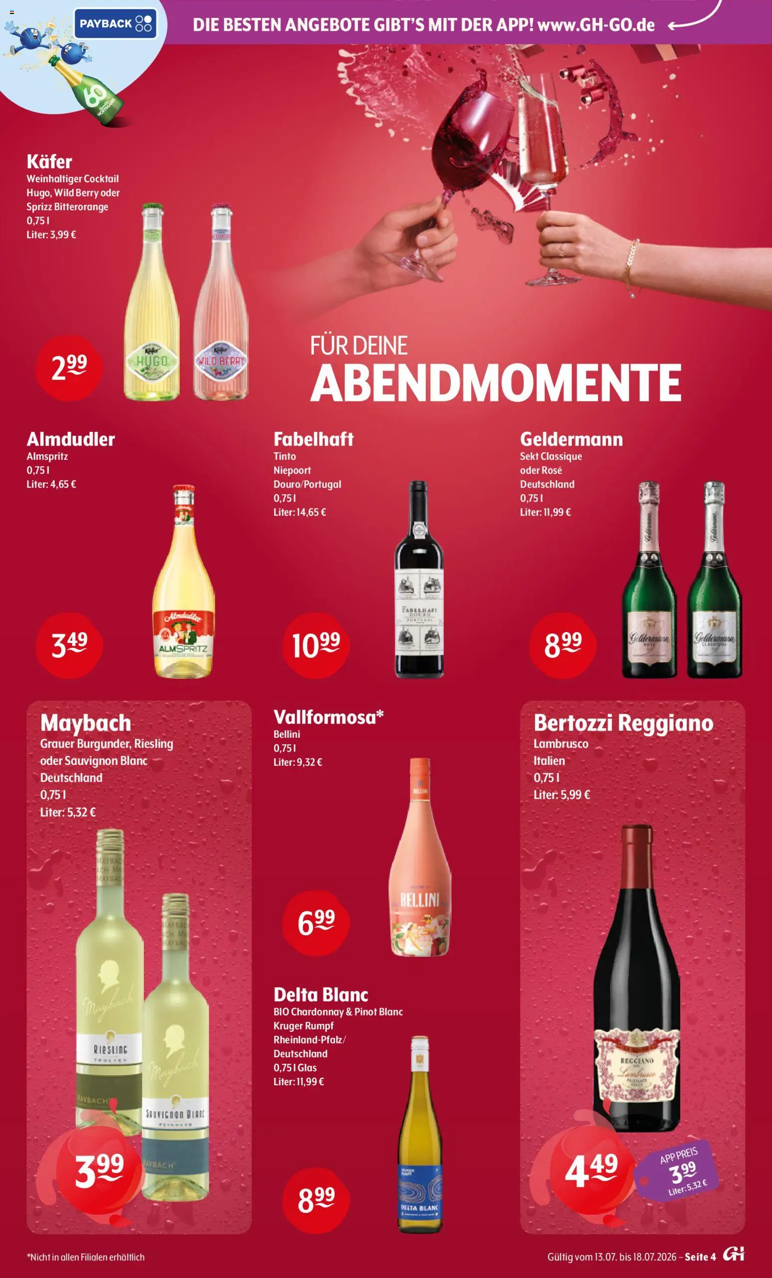 Getränke Hoffmann - Hamburg – gültig ab 13.07.2026 | Seite: 4 | Produkte: Sekt, Hugo