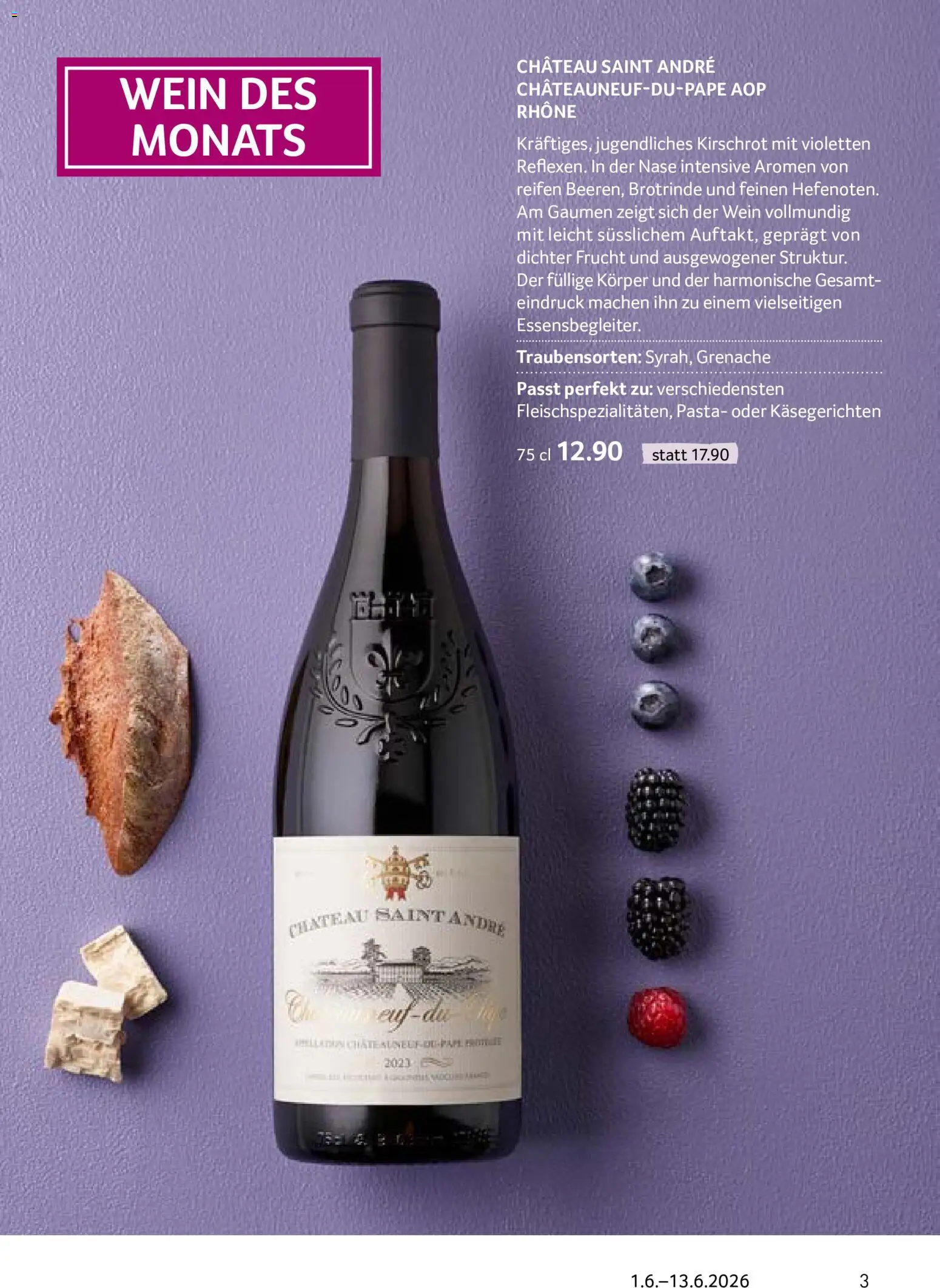 Prodega aktionen Enoteca – gültig ab 01.06.2026 | Seite: 3 | Produkte: Wein, Pasta