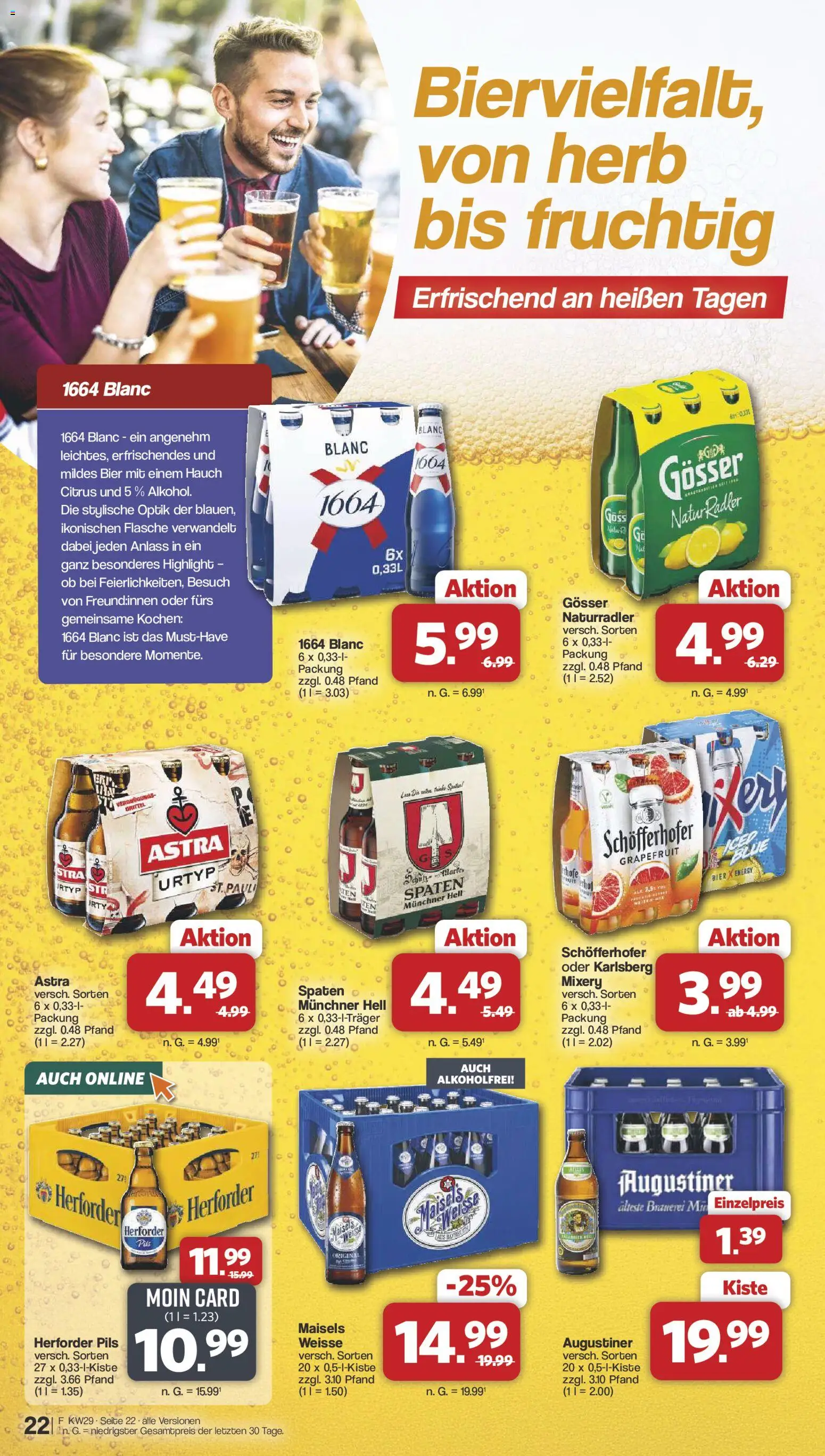 Famila Nordwest Prospekt – gültig ab 13.07.2026 | Seite: 22 | Produkte: Pils, Astra, Grapefruit, Mixery