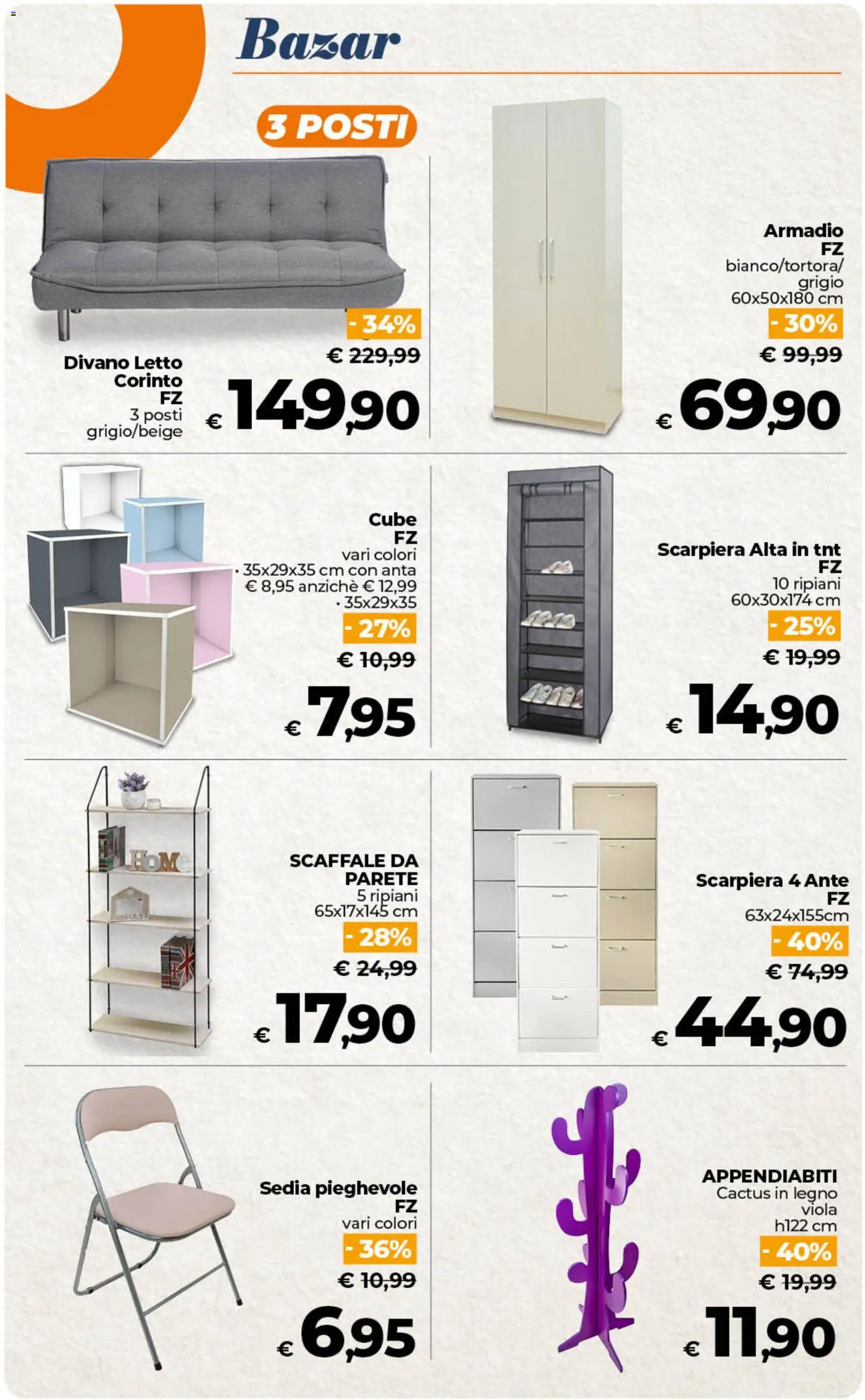 Volantino Ipercoop del 07.04.2026 | Pagina: 59 | Prodotti: Scaffale, Scarpiera, Letto, Armadio